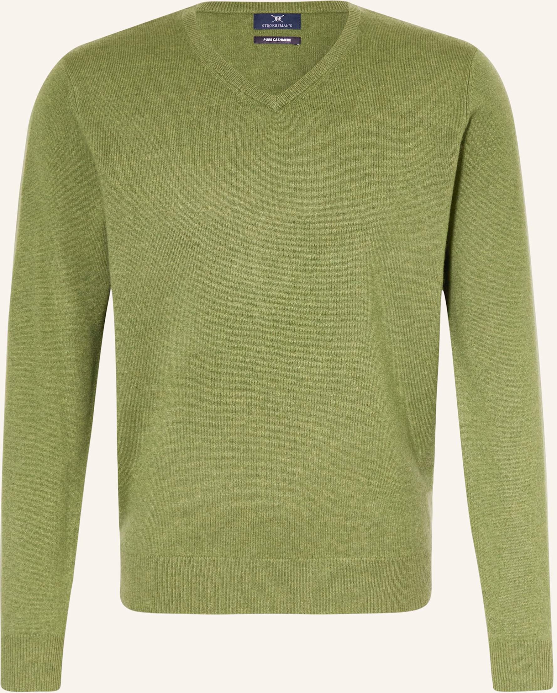 Strokesman's Cashmere-Pullover gruen