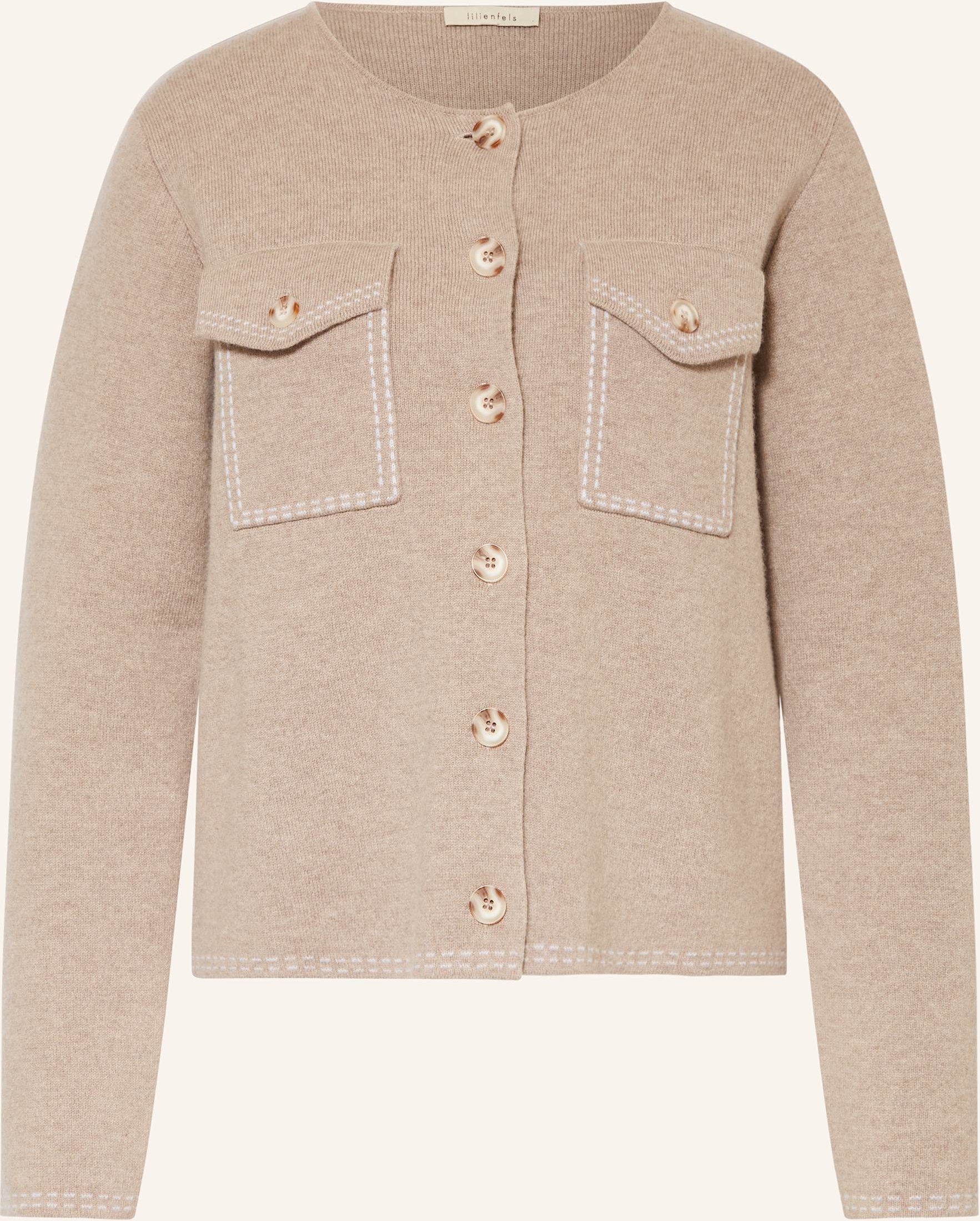 Lilienfels Strickjacke Mit Cashmere beige