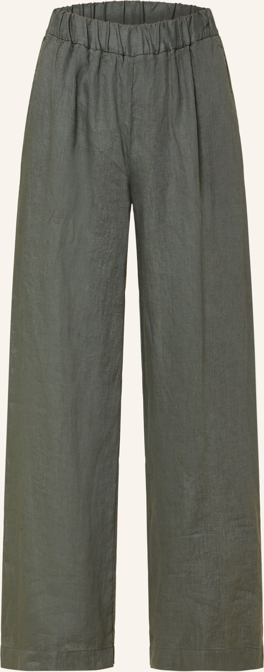 rosso35 Marlenehose Aus Leinen gruen