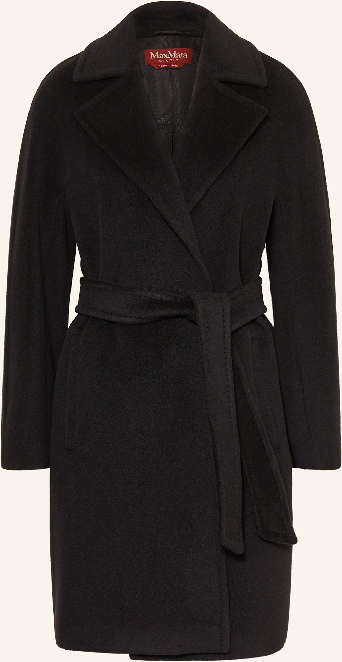 Max Mara Studio Wollmantel Scire schwarz