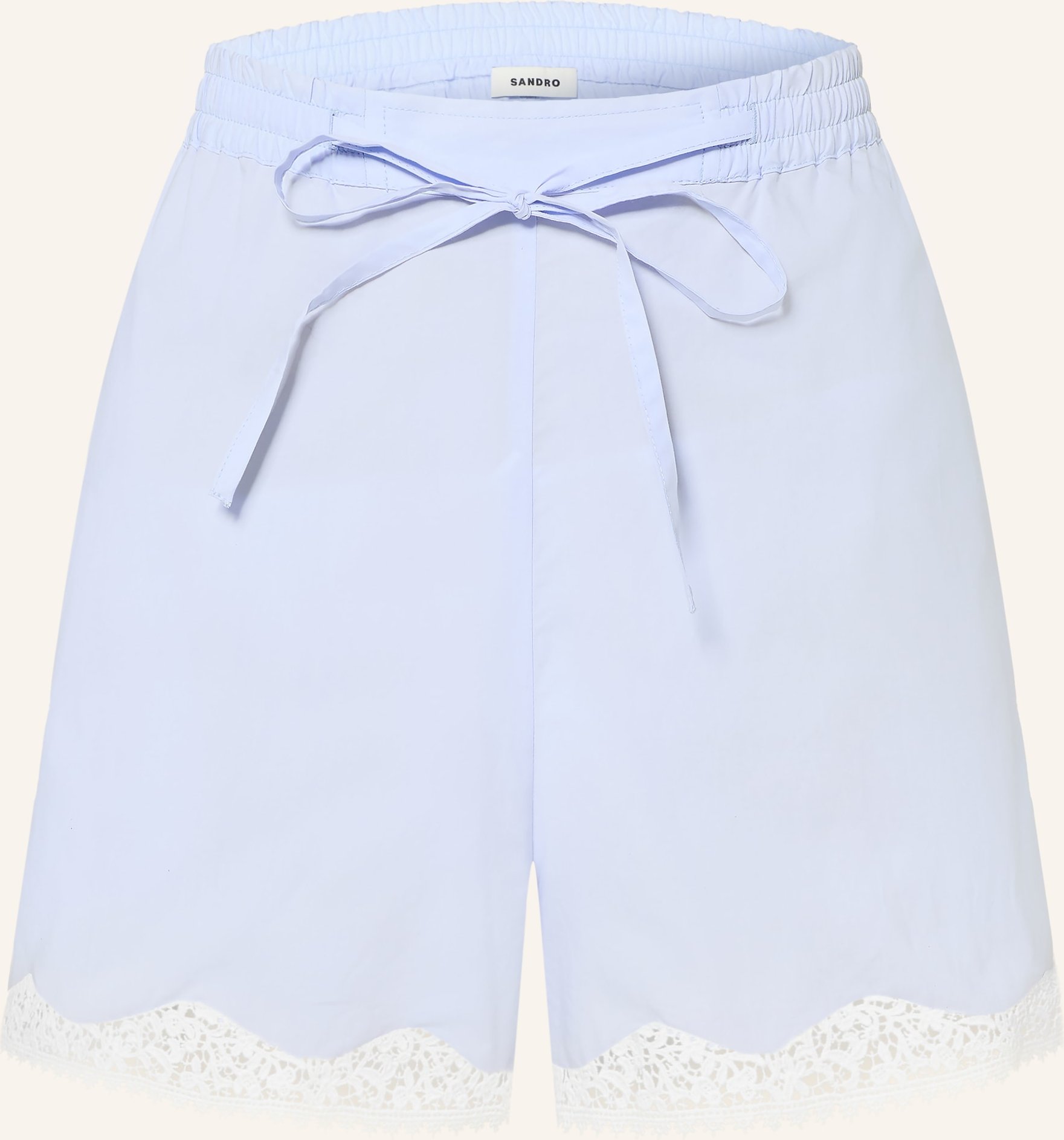 Sandro Shorts Mit Spitze blau