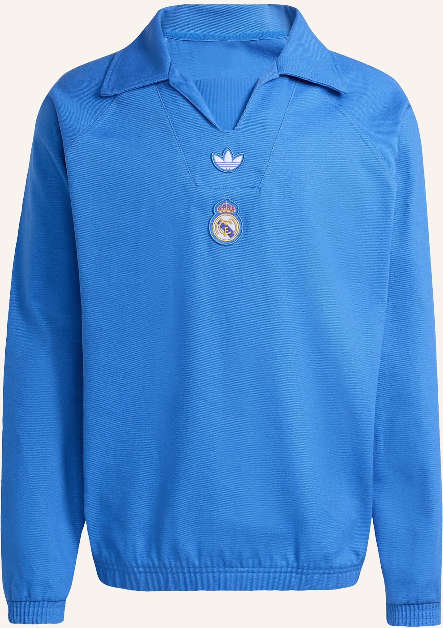 Adidas Originals Real Madrid Terrace Icons Drill Top blau