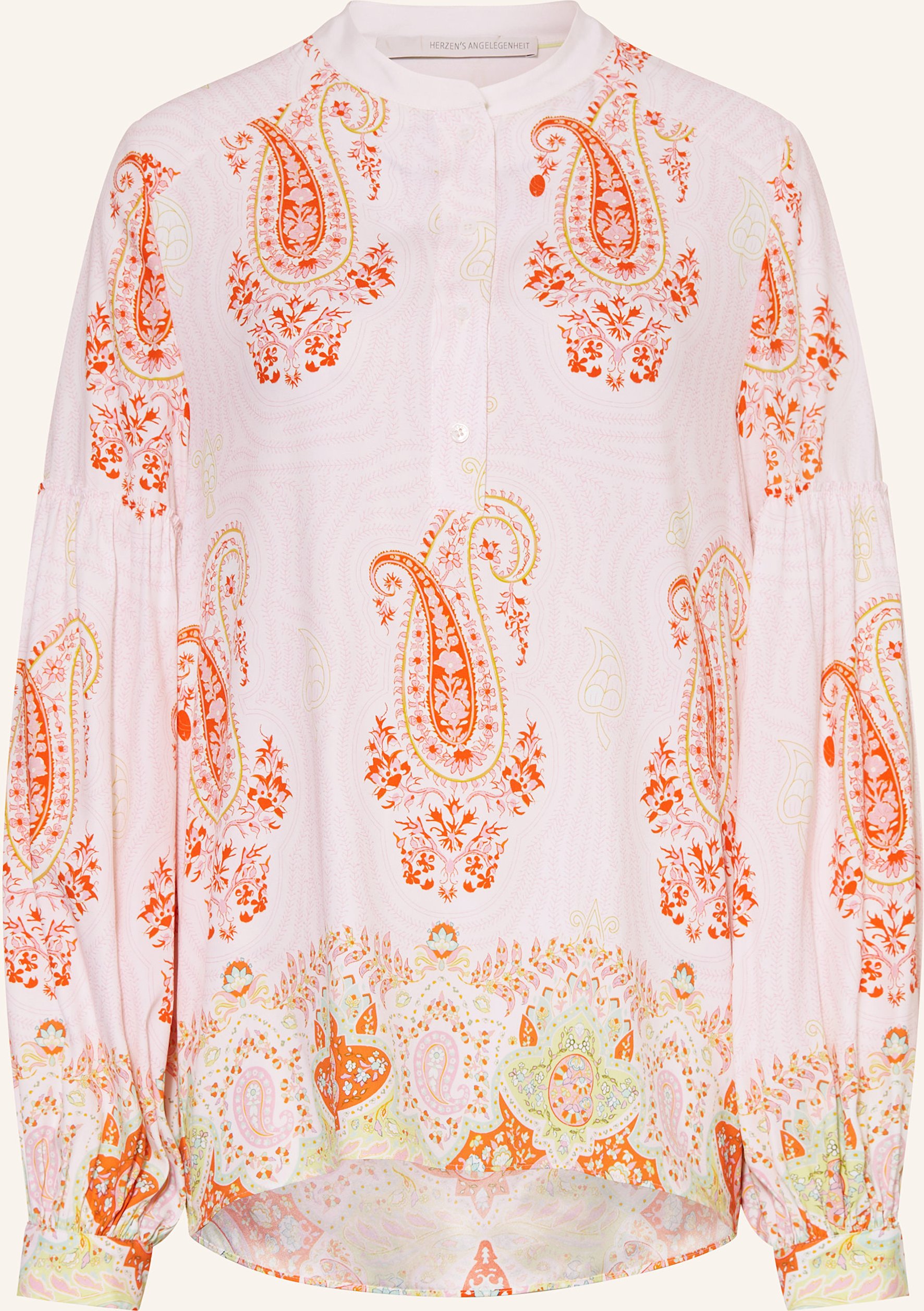 Herzen's Angelegenheit Blusenshirt Aus Seide Mit Rüschen rosa