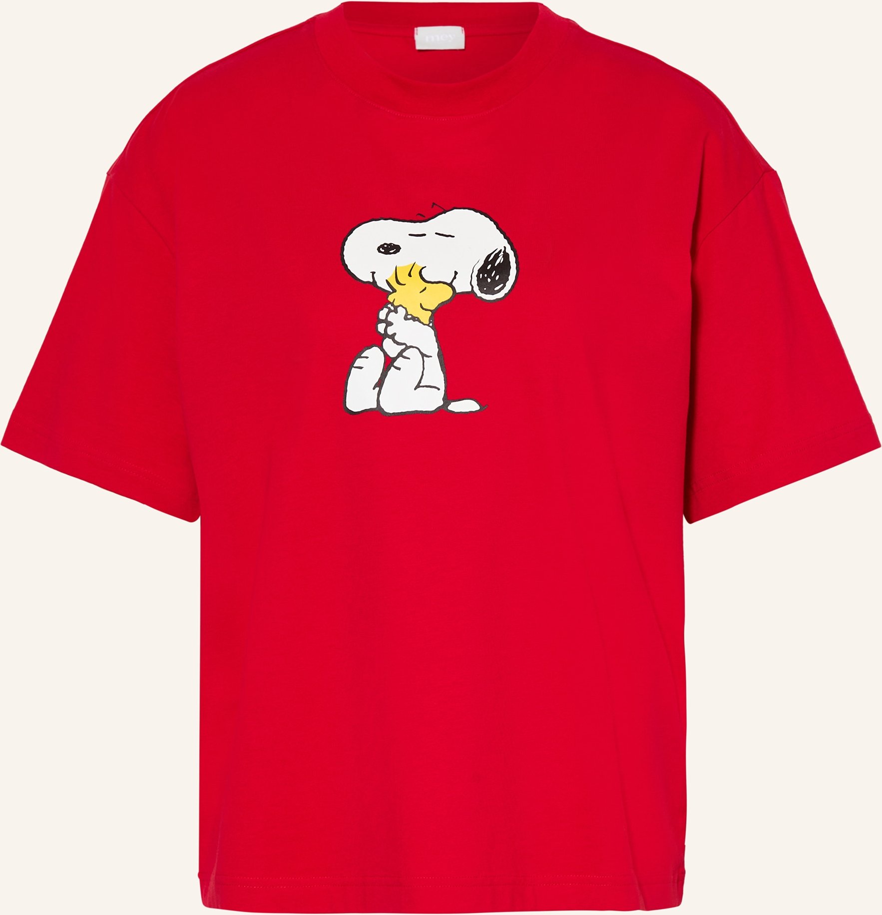Mey Schlafshirt Serie Mey × Peanuts rot