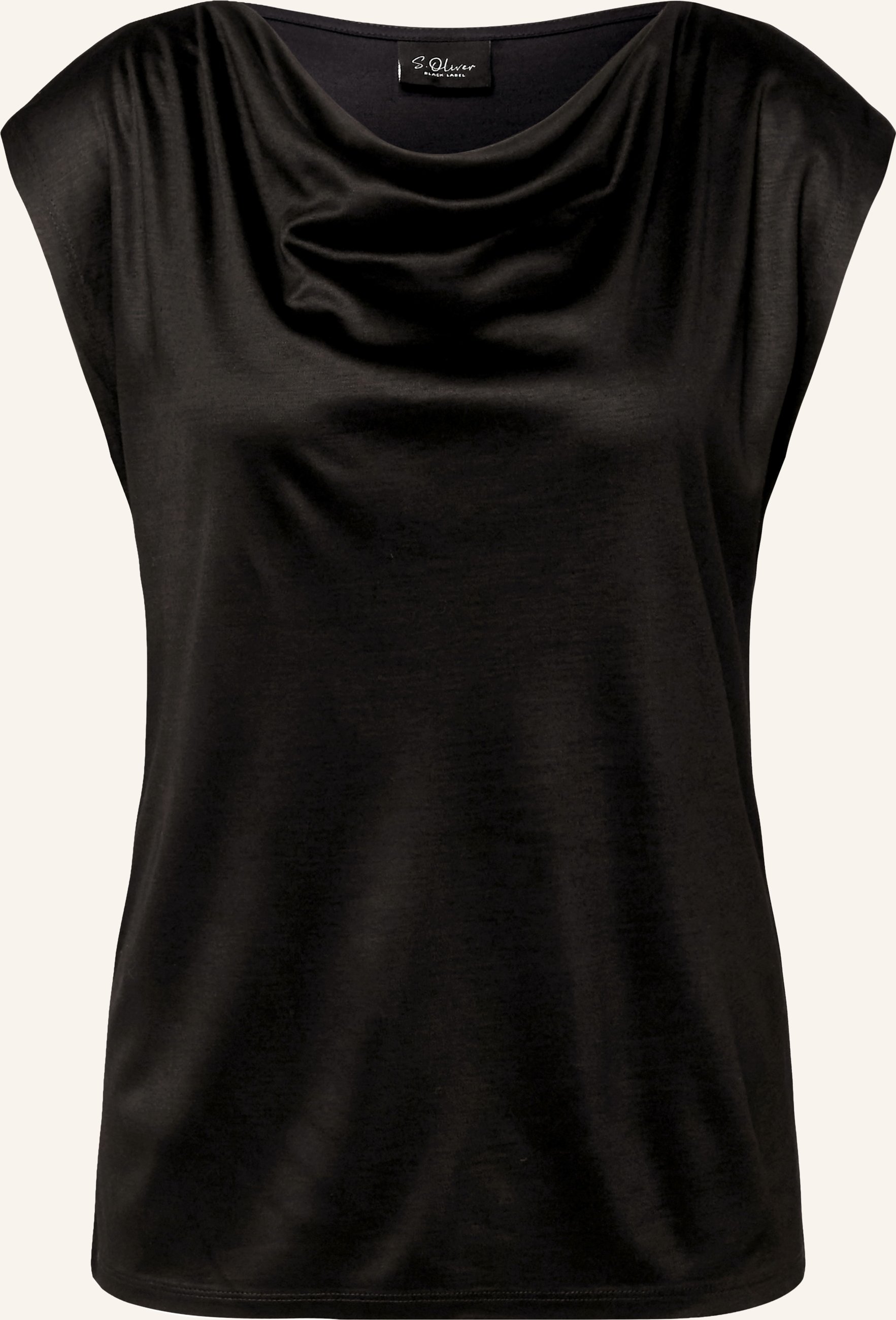 S.Oliver Black Label T-Shirt schwarz