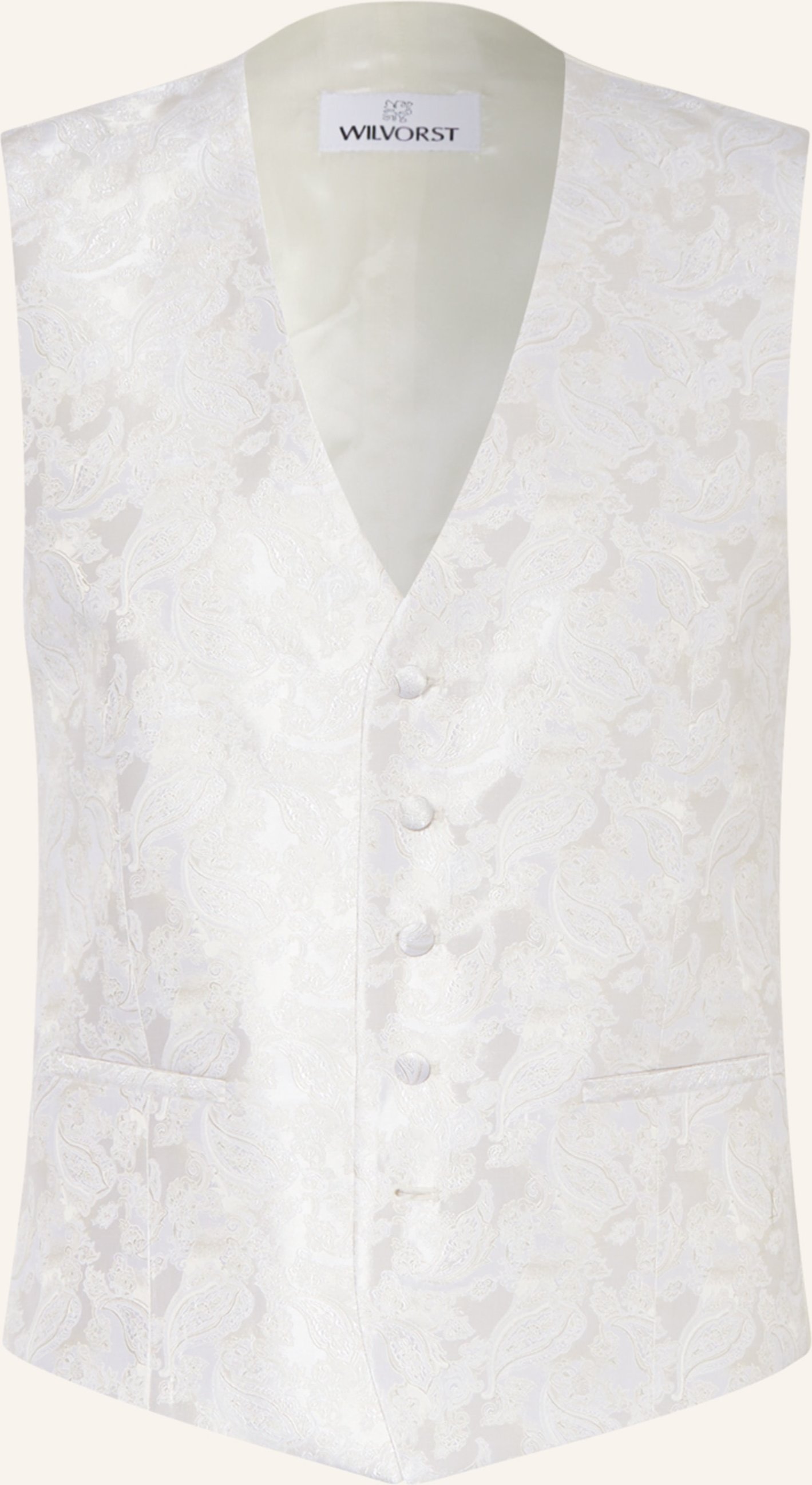 Thumbnail - Wilvorst Anzugweste Regular Fit beige