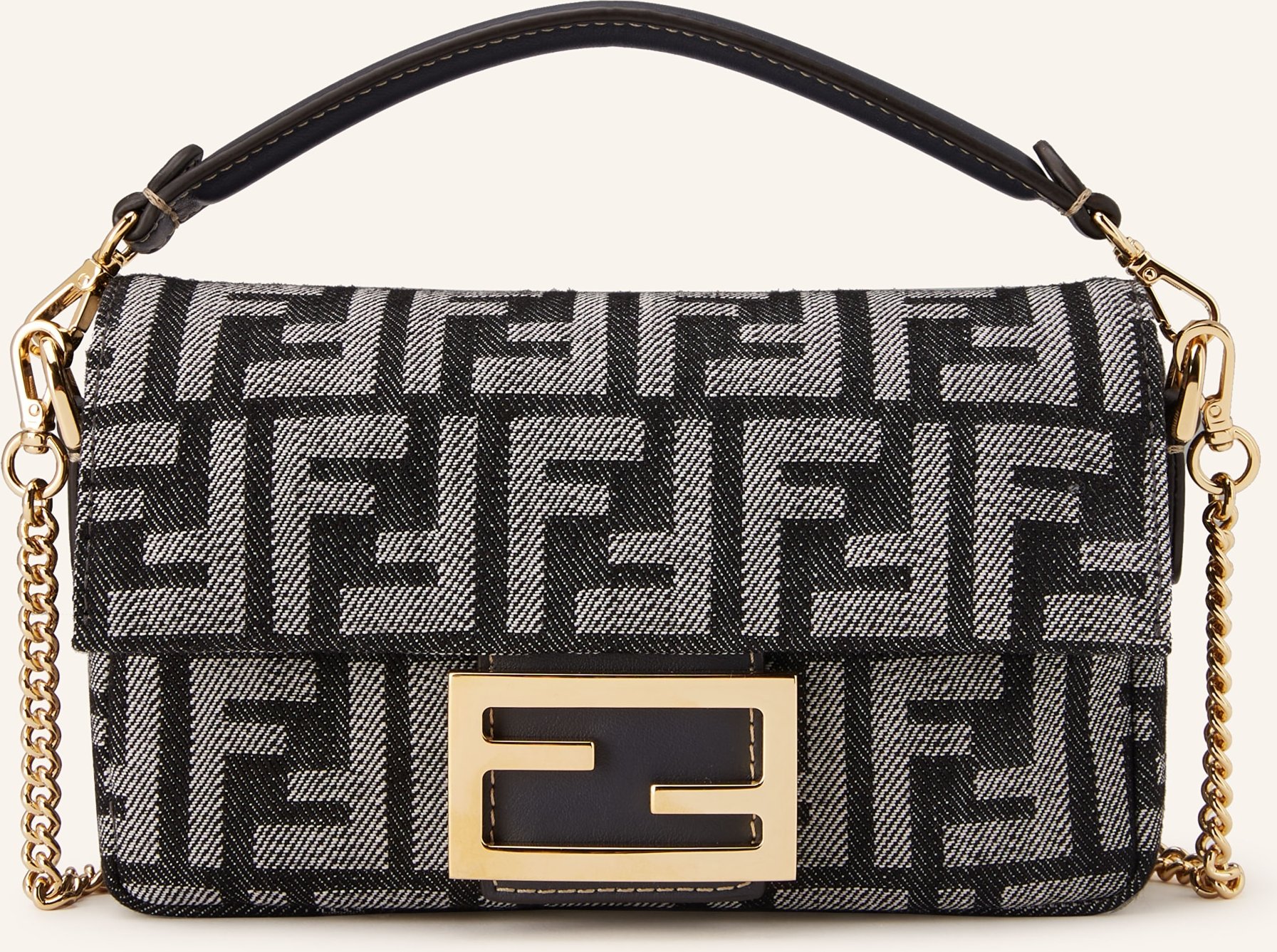 Fendi Handtasche Mini Baguette blau