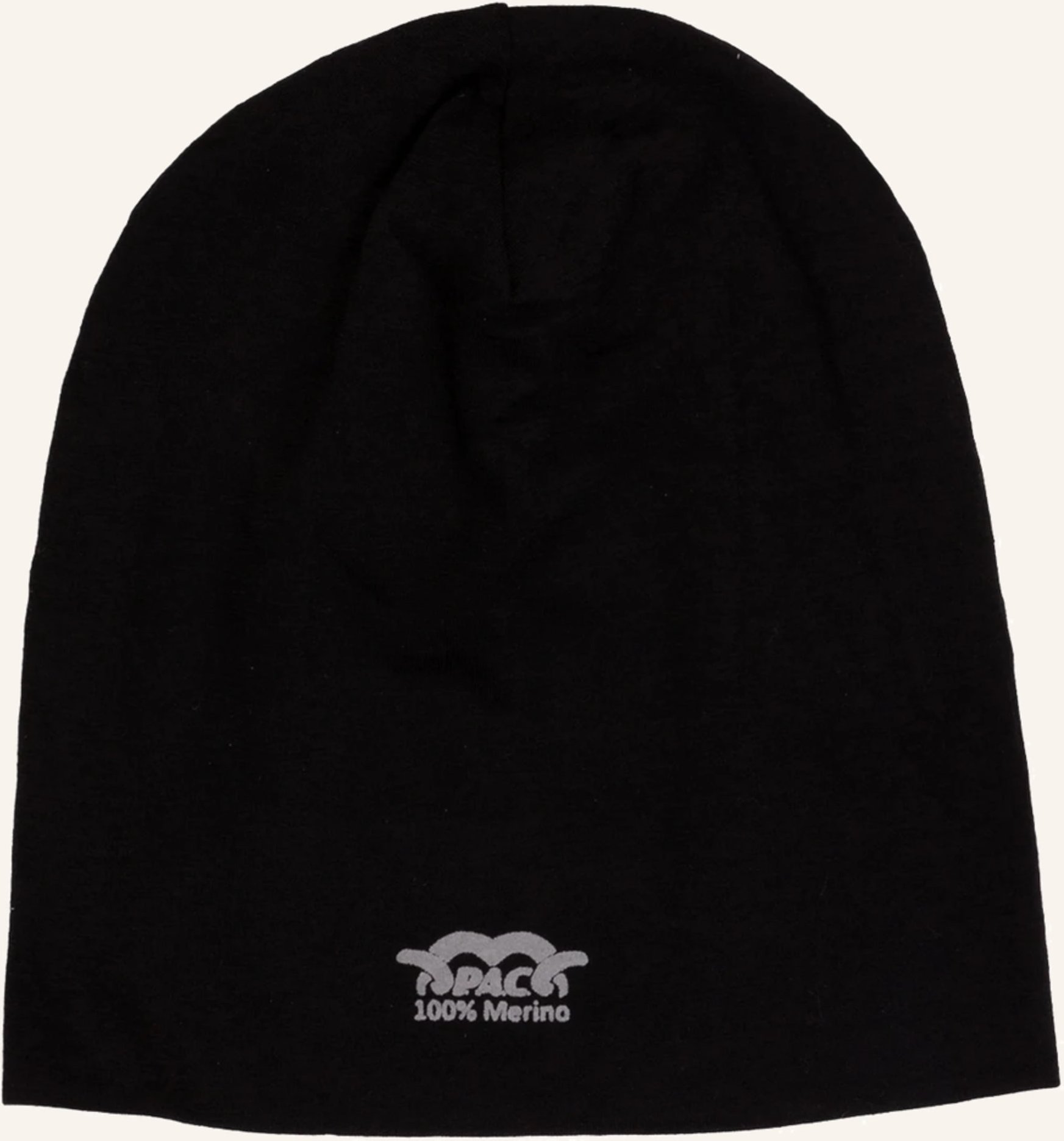 P.A.C. Multifunktionsmütze Aus Merinowolle schwarz