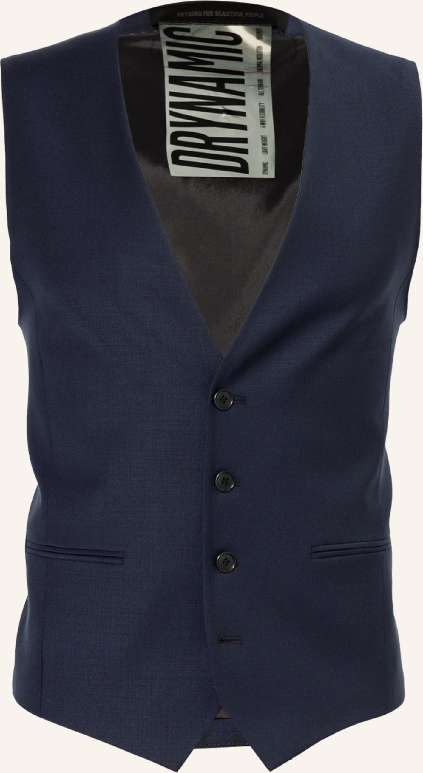 Thumbnail - Drykorn Anzugweste Malmo Slim Fit blau