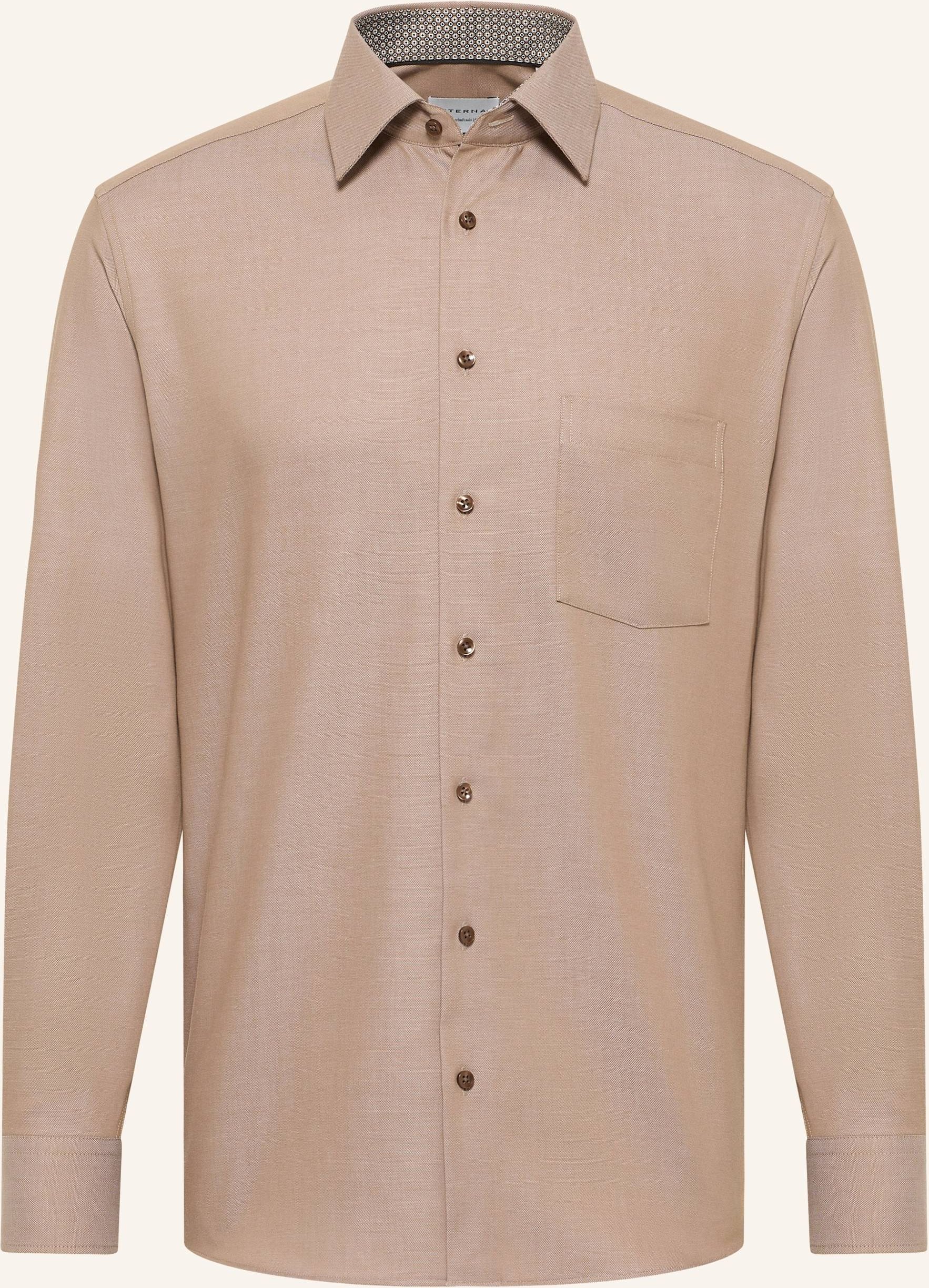 Eterna Hemd Modern Fit braun