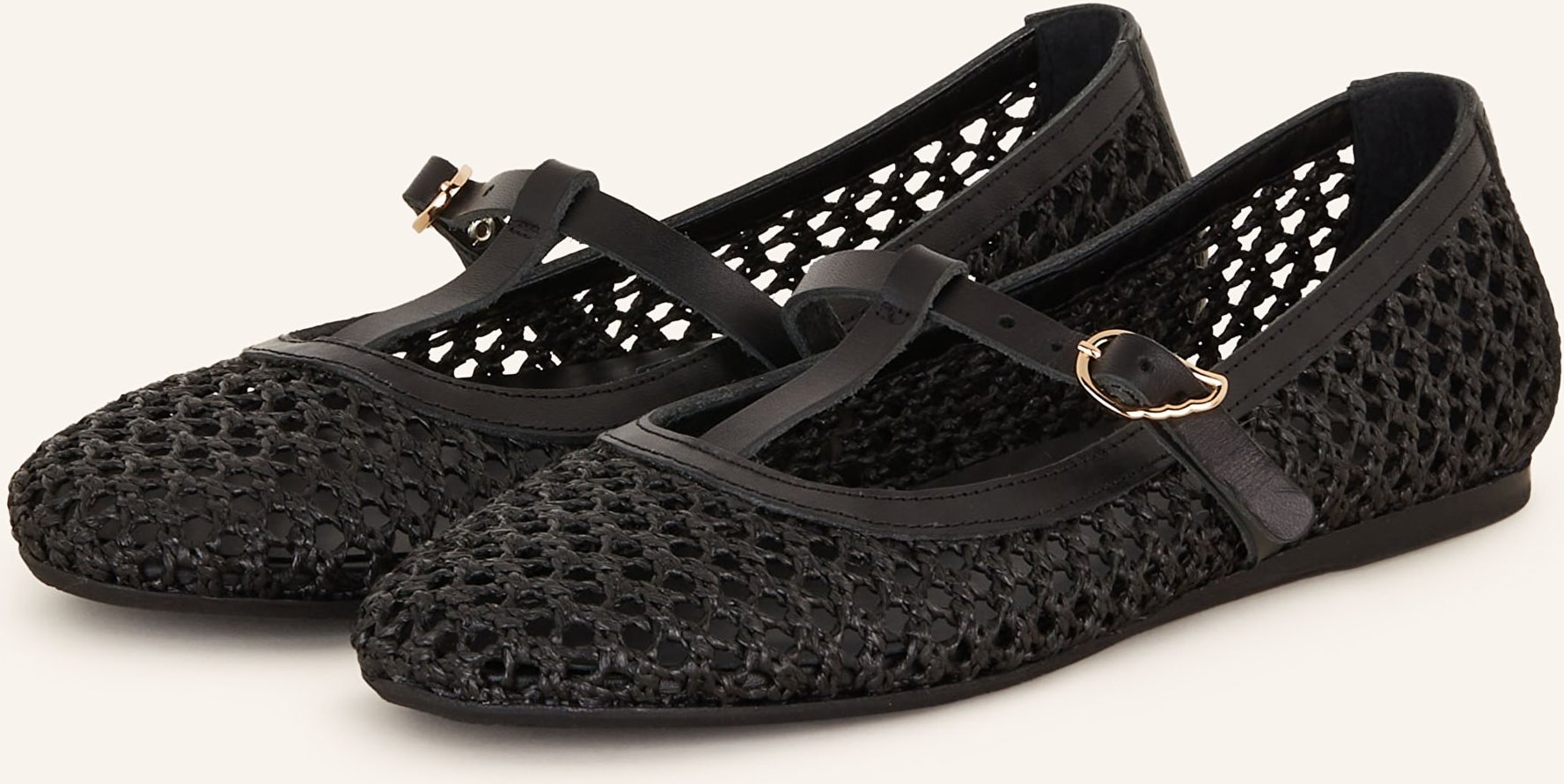 Ancient Greek Sandals Ballerinas Aerati schwarz