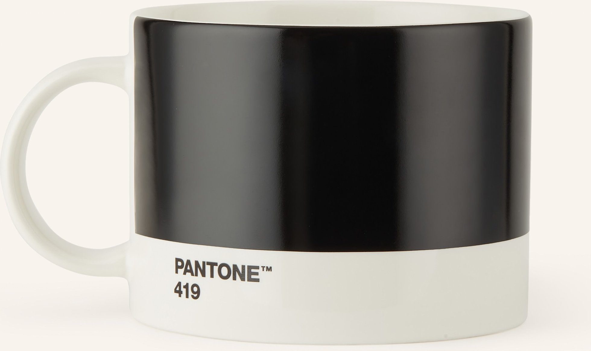 Pantone Henkelbecher schwarz