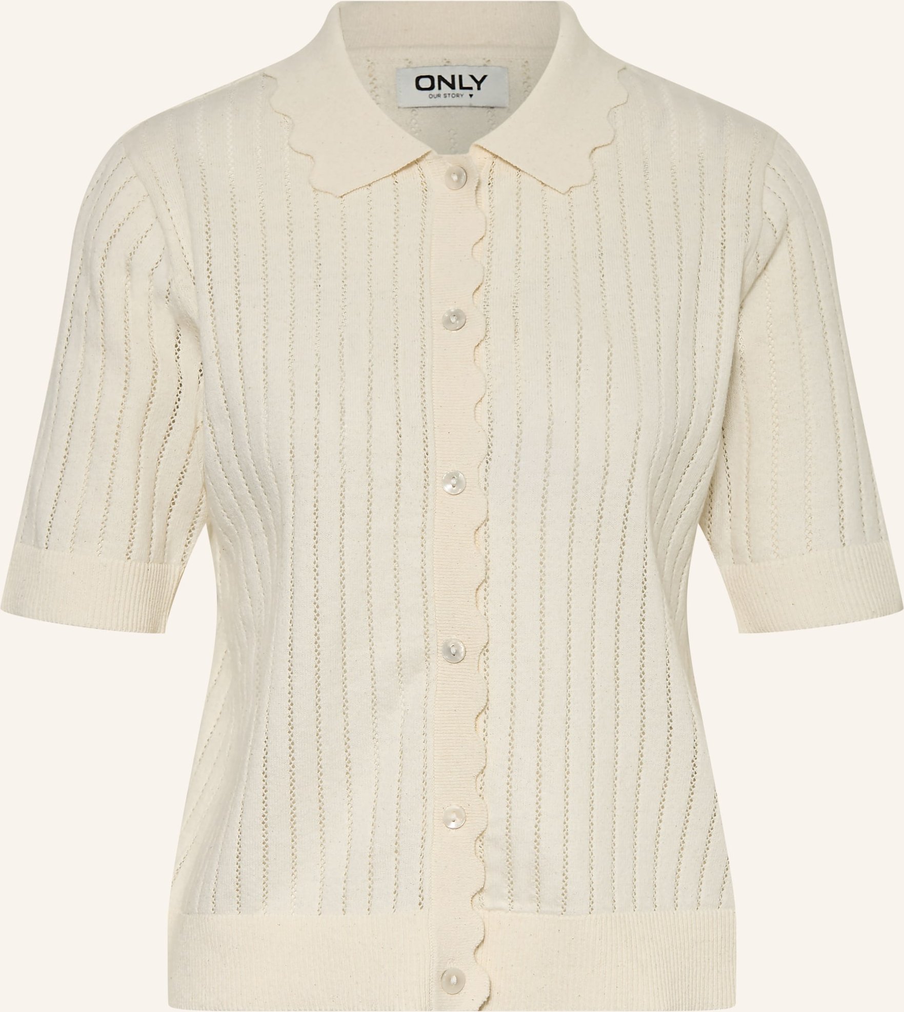 Only Strickjacke weiss