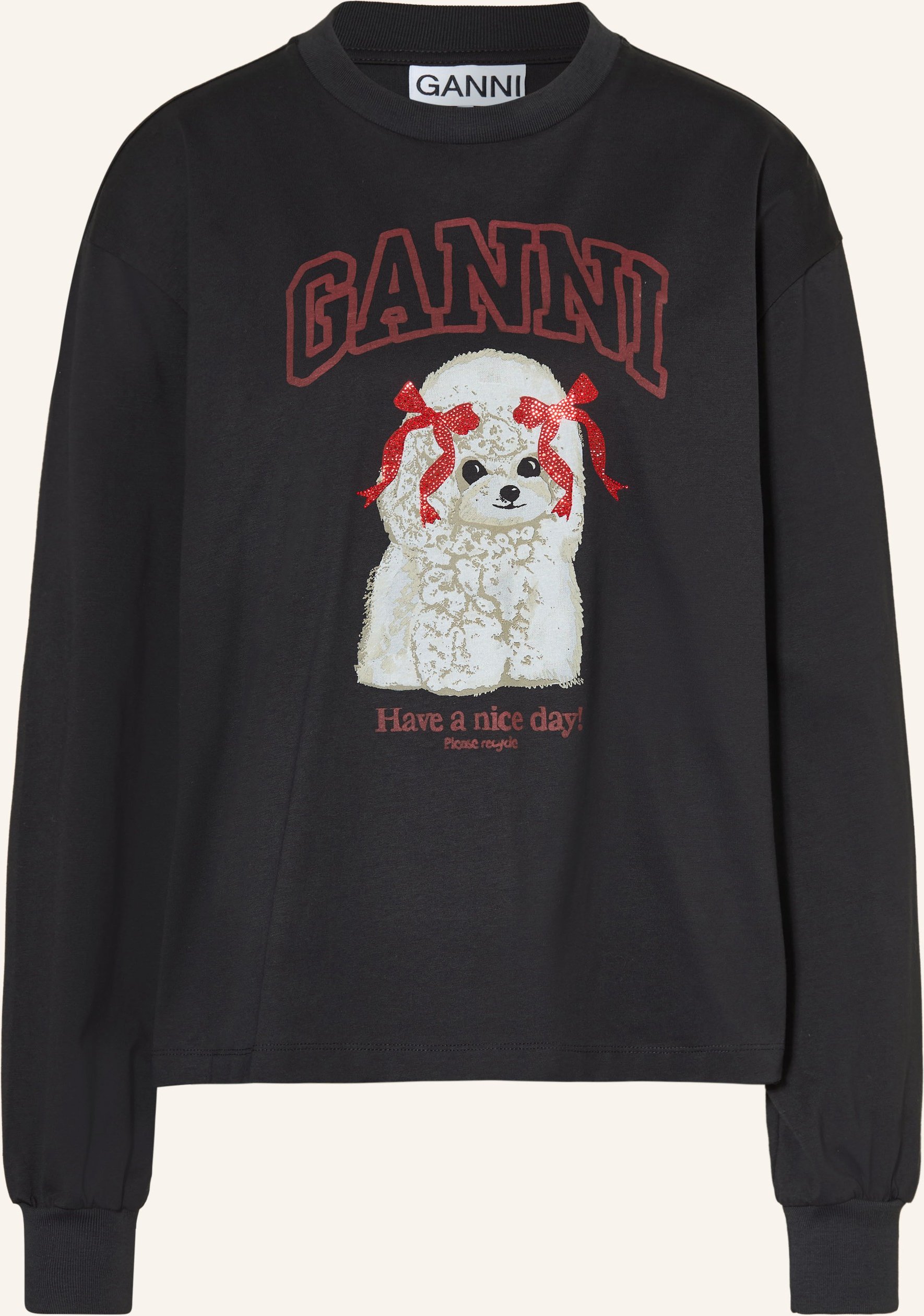 Ganni Sweatshirt schwarz