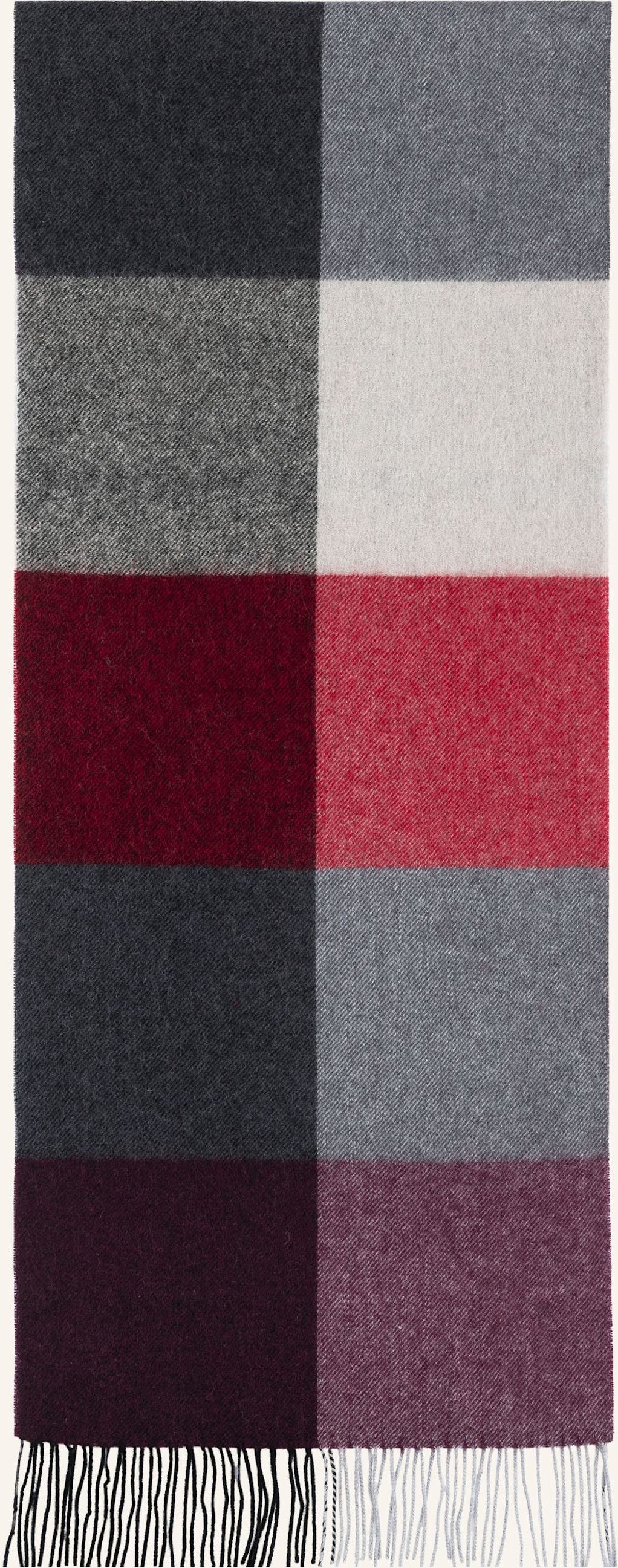 Roeckl Woll-Schal Coloured Squares rot
