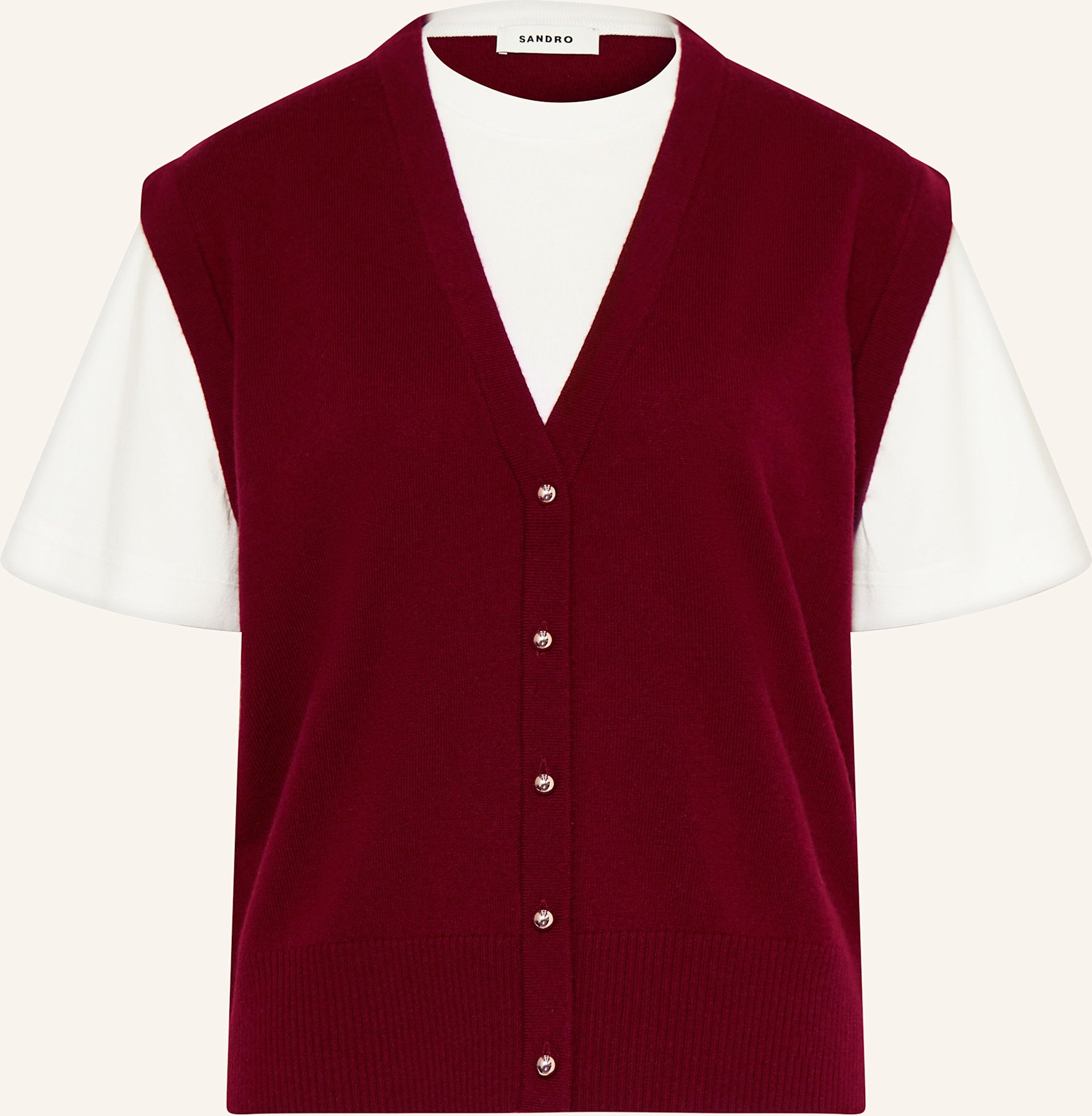 Sandro Strickshirt rot