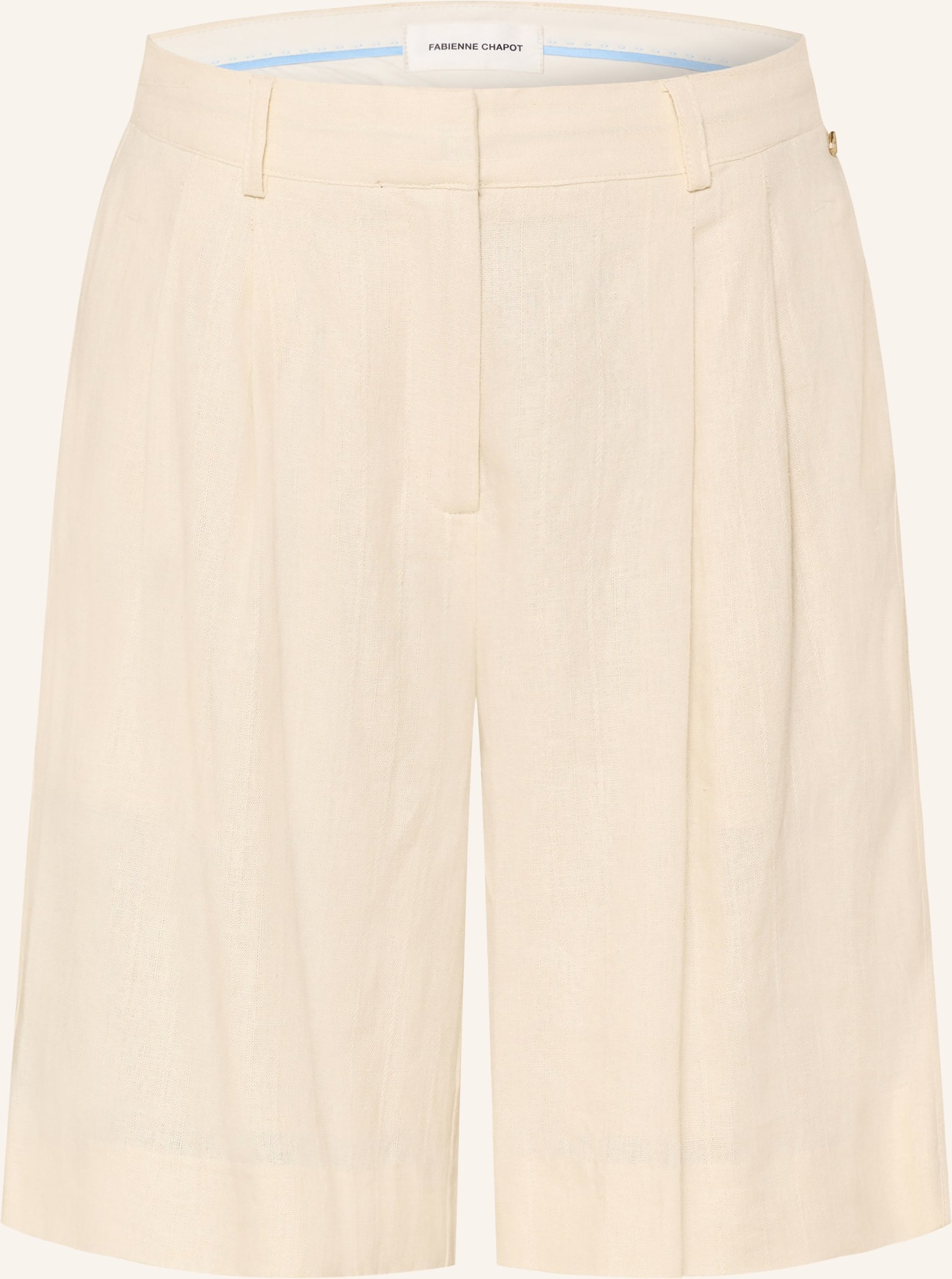 Fabienne Chapot Shorts Carlo Mit Leinen weiss