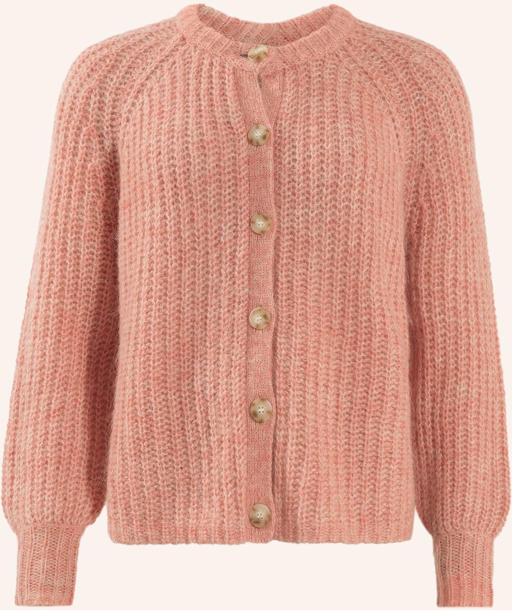 Adlysh Jacke Soft Cardigan Mit Mohair rosa