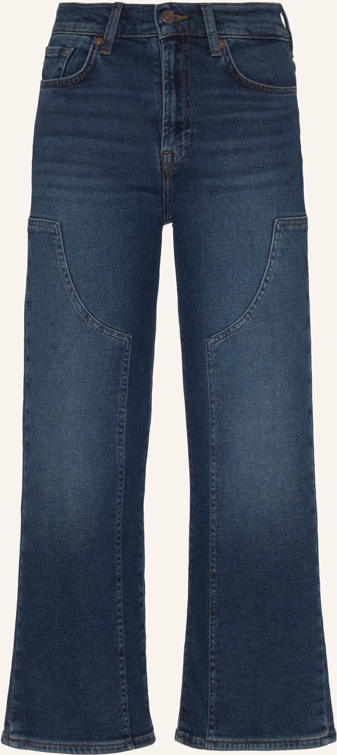 7 For All Mankind Jeans Cropped Alexa Straight Fit blau