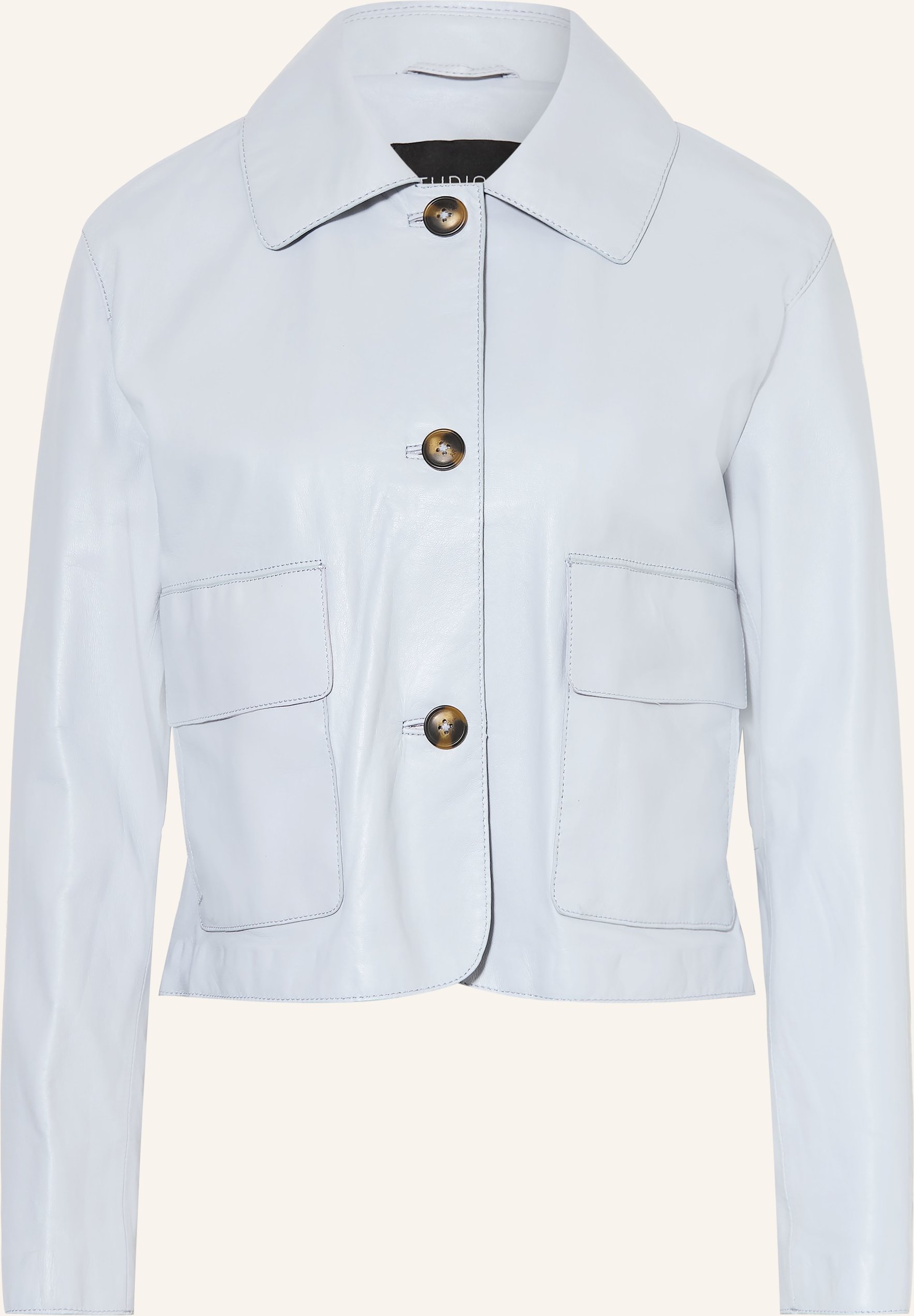 Studio Ar Lederjacke Marley blau