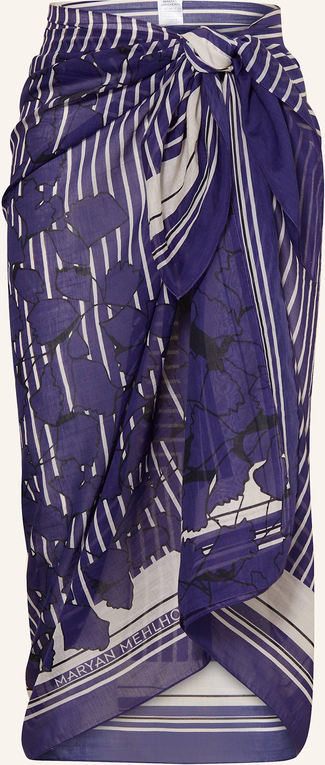 Maryan Mehlhorn Pareo Blue Leaves blau