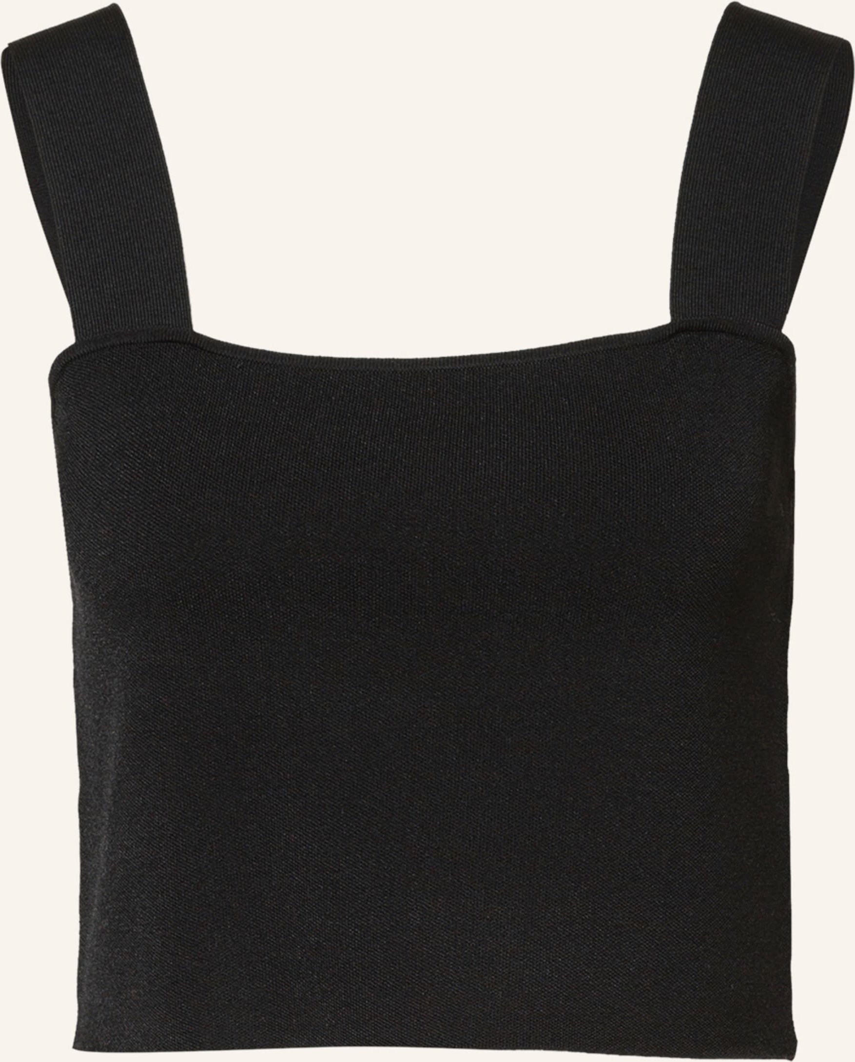 Maje Cropped-Top Maclyna schwarz