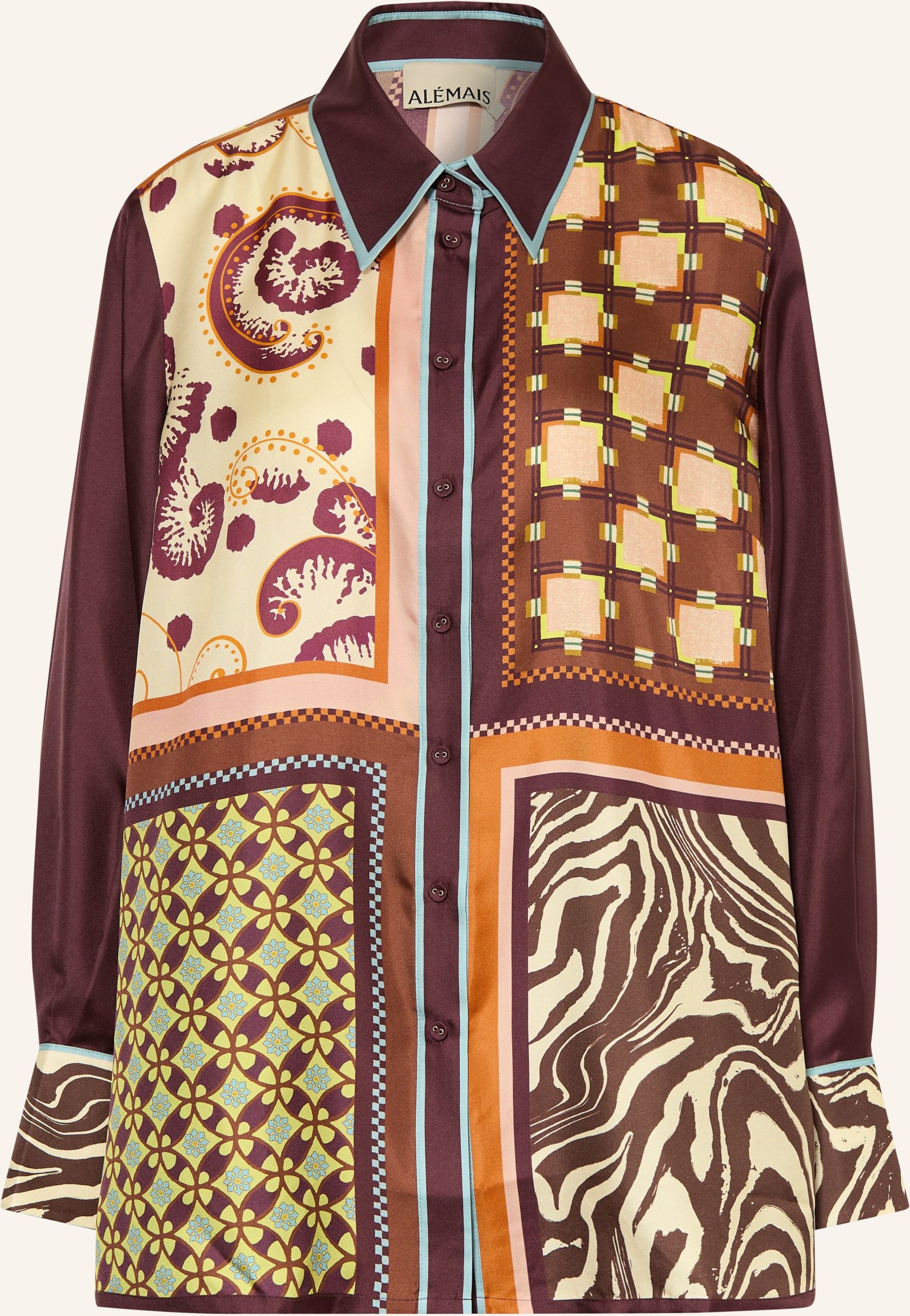 Alémais Hemdbluse Wilson Aus Seide rot