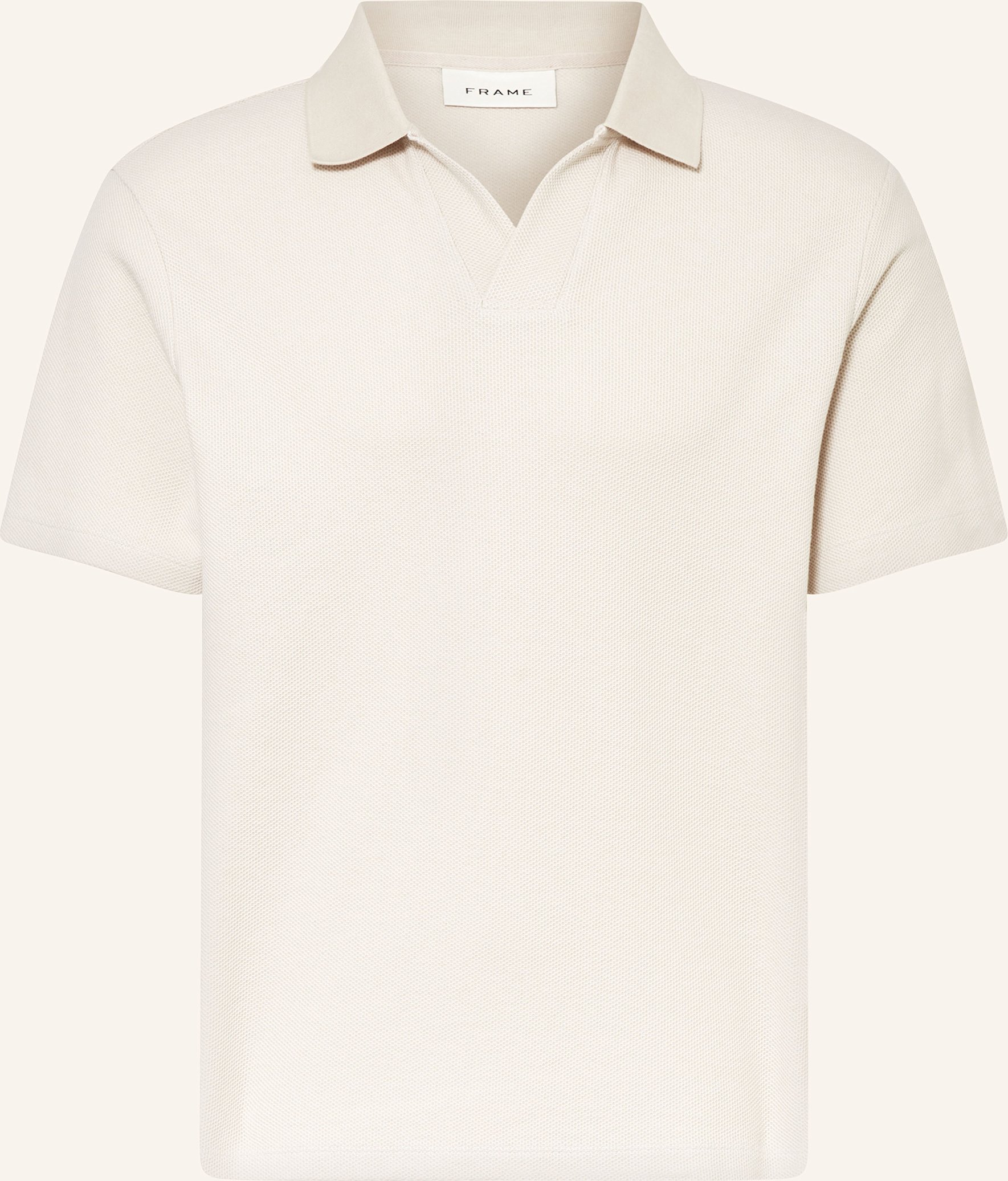 Frame Piqué-Poloshirt beige