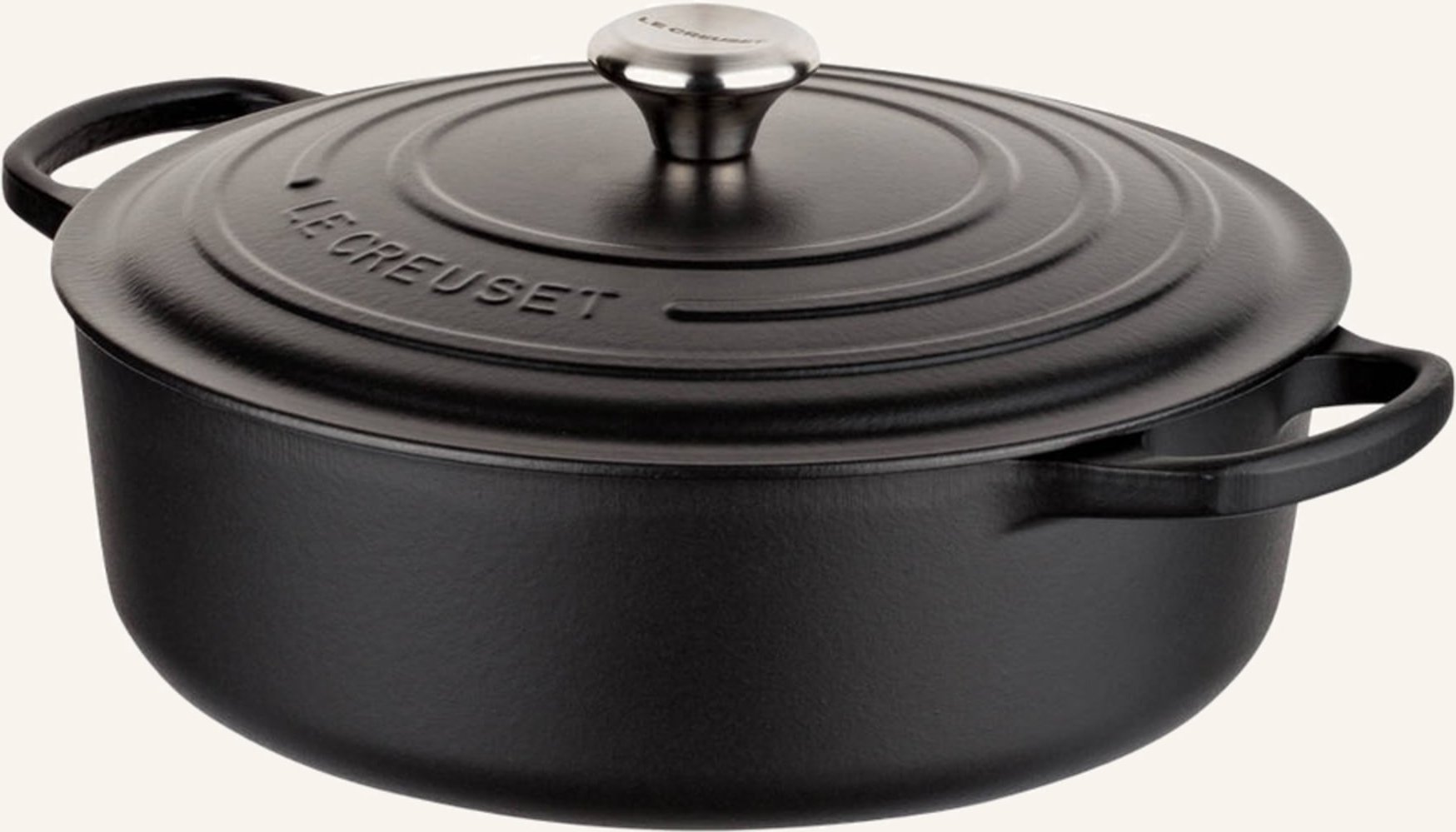 Le Creuset Gourmet-Bräter Signature schwarz