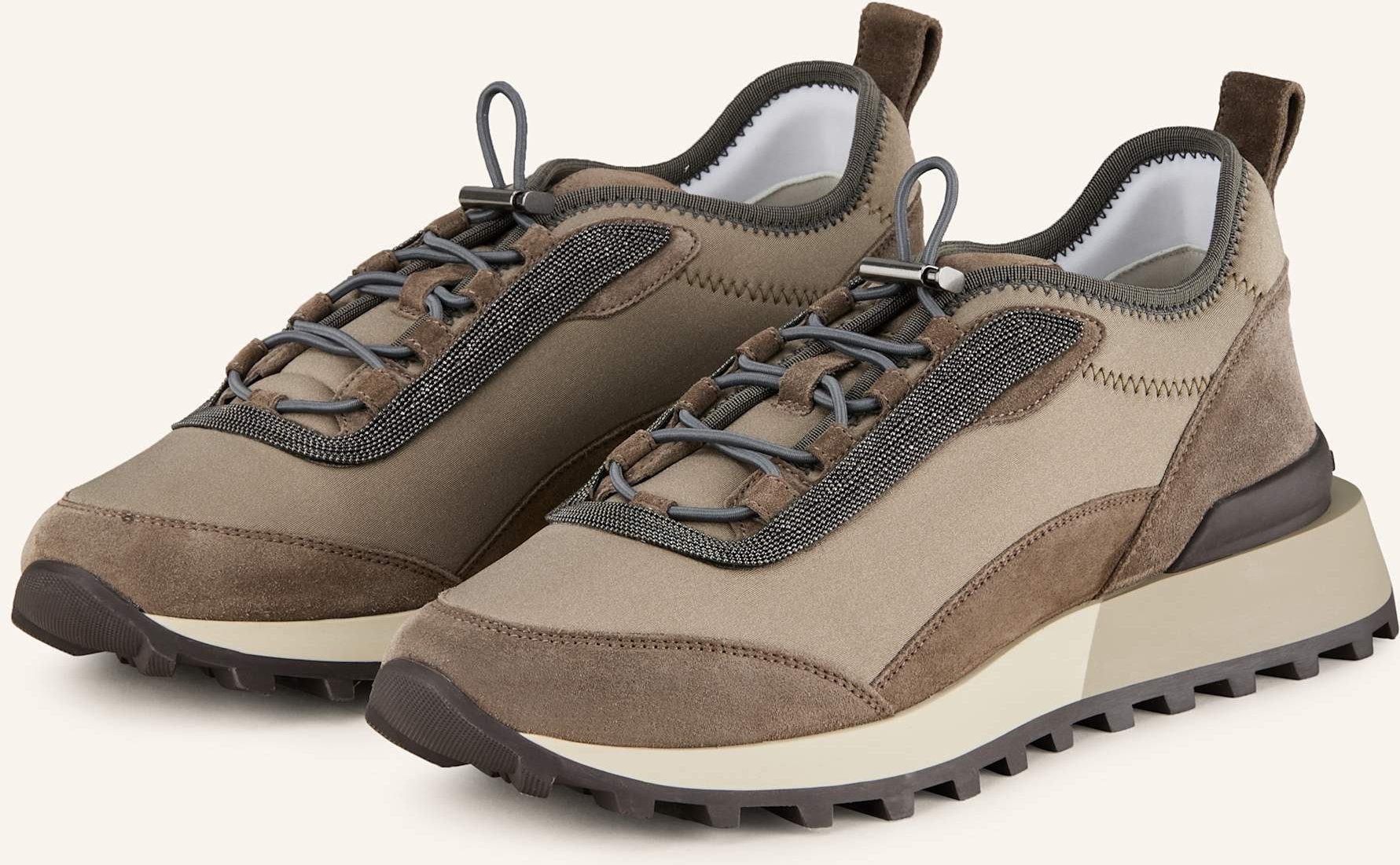 Thumbnail - Brunello Cucinelli Sneaker Mit Schmucksteinen braun