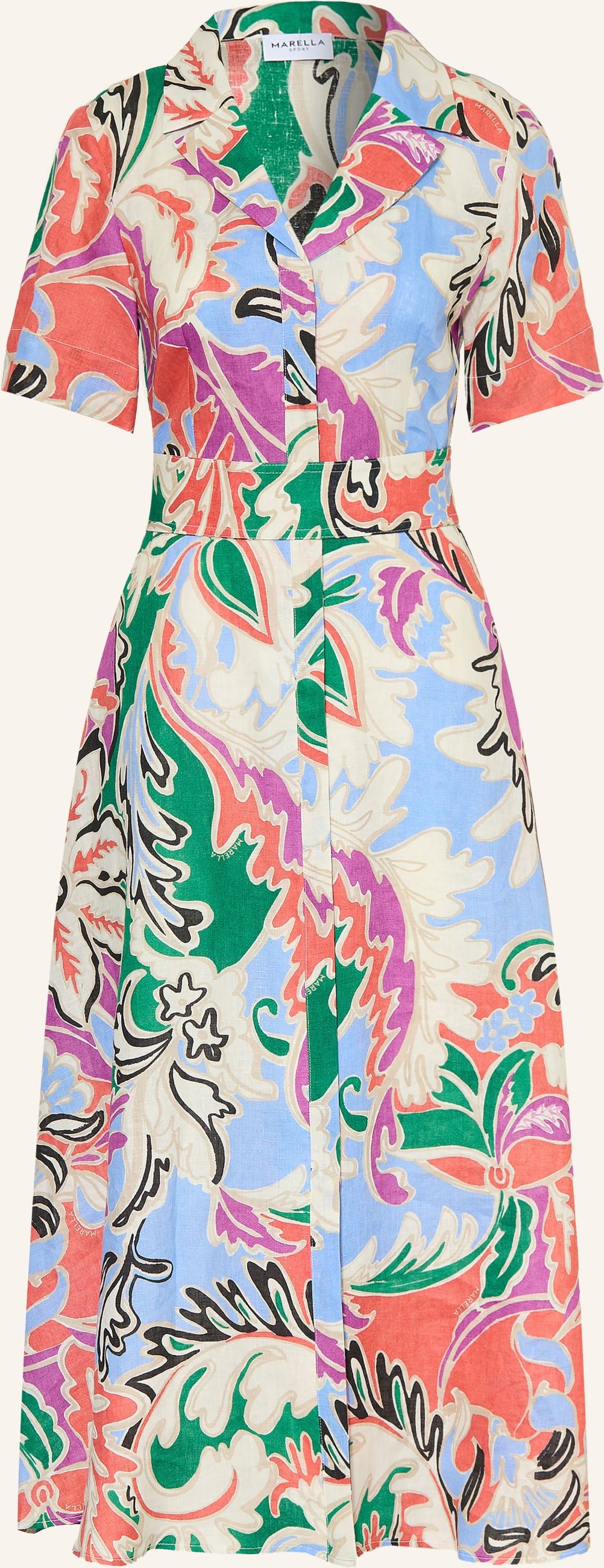 Marella Leinenkleid Mlspacche blau