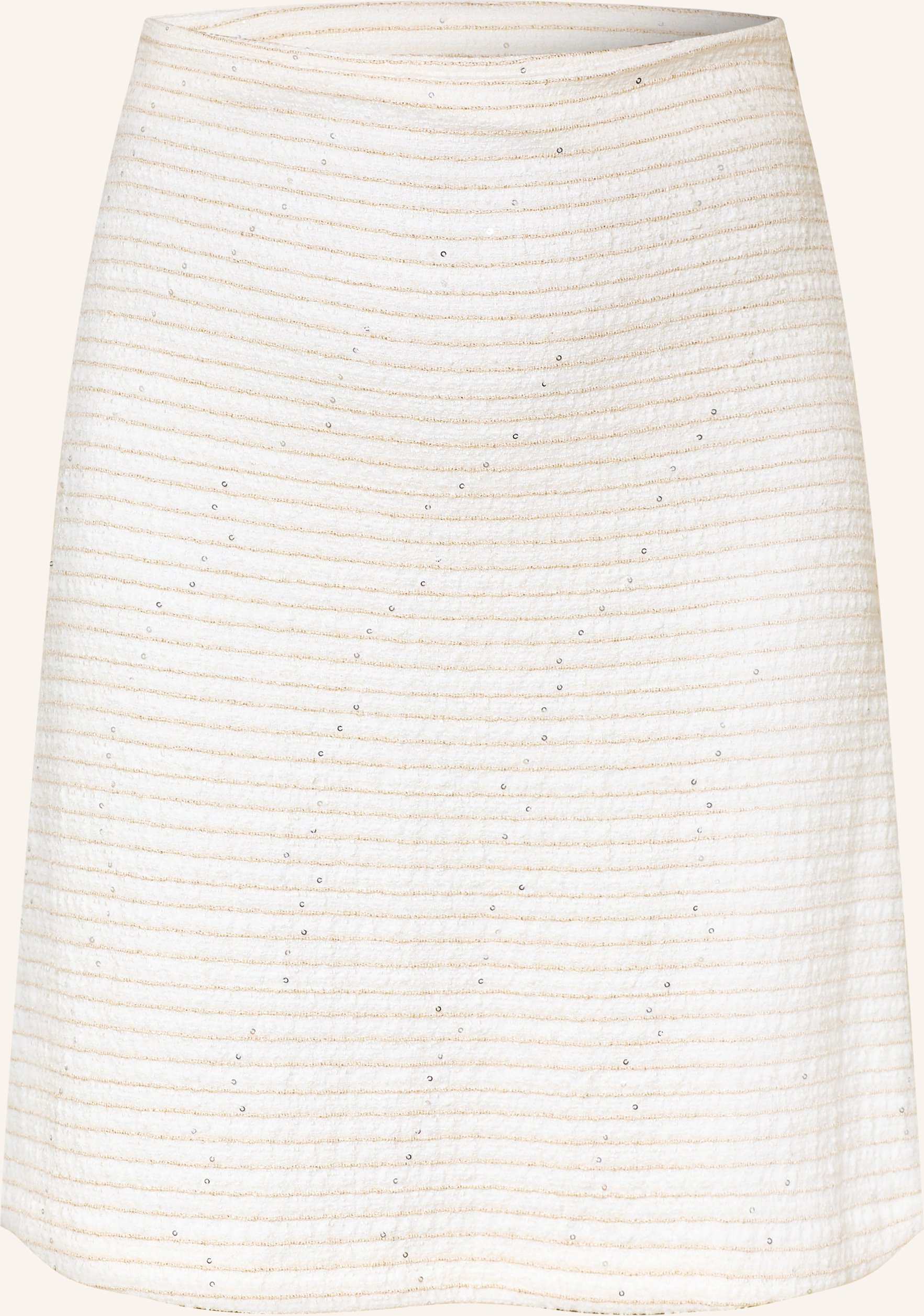 Joseph Ribkoff Bouclé-Rock Mit Glitzergarn Und Pailletten weiss