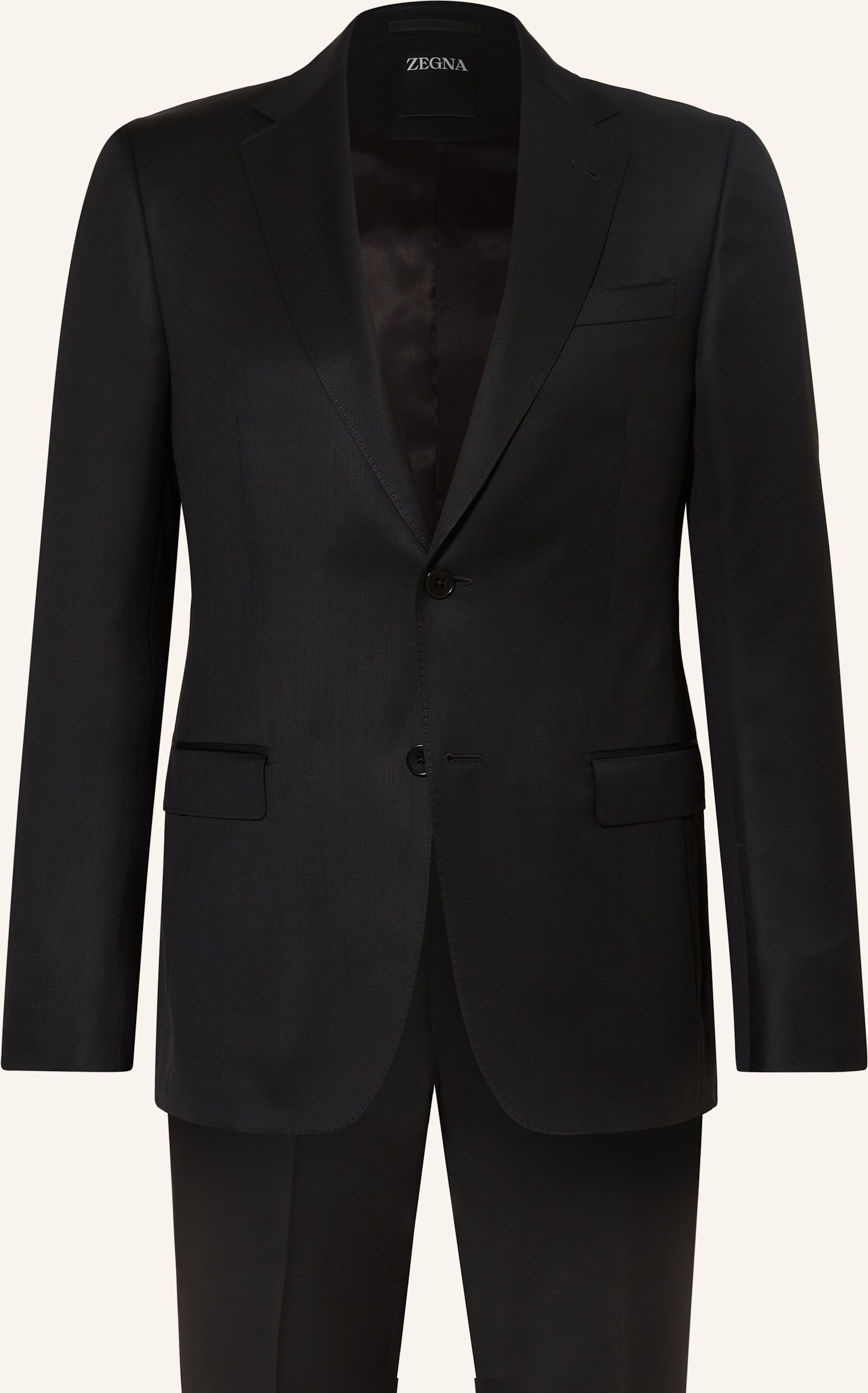 Zegna Anzug Extra Slim Fit schwarz