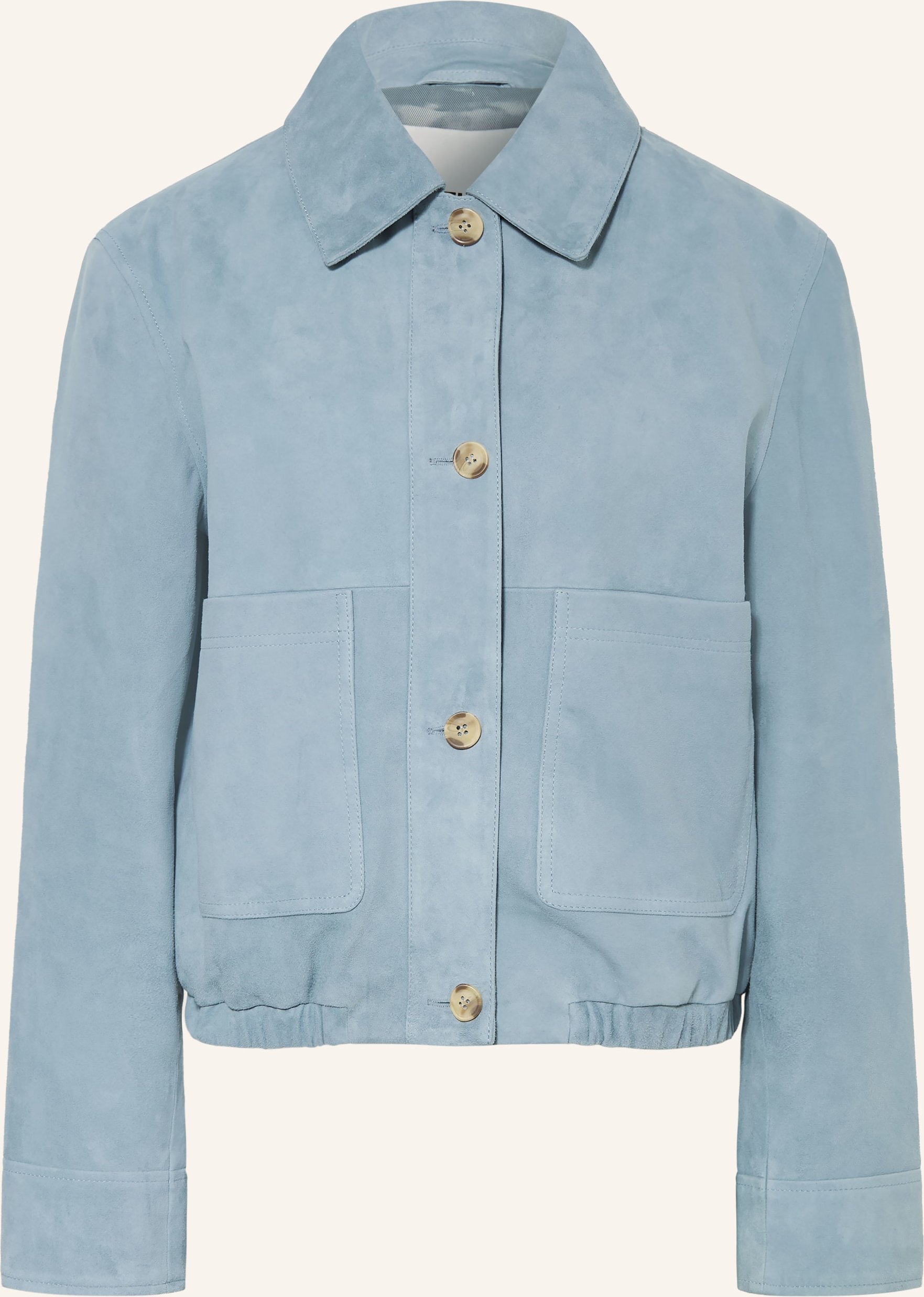 Iq Studio Lederblouson blau