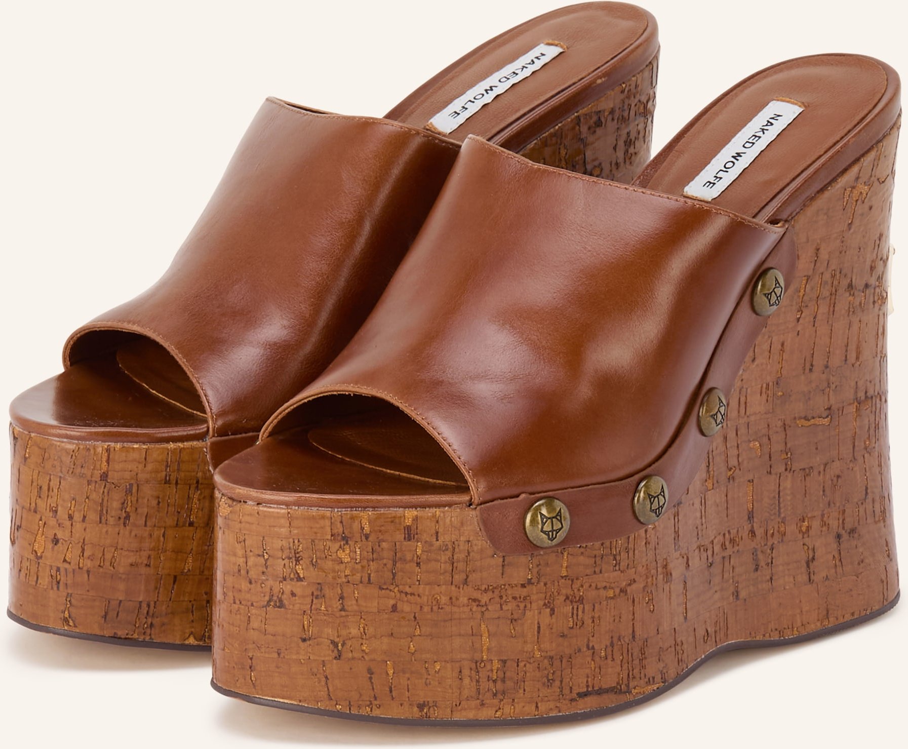 Naked Wolfe Wedges Tulip braun