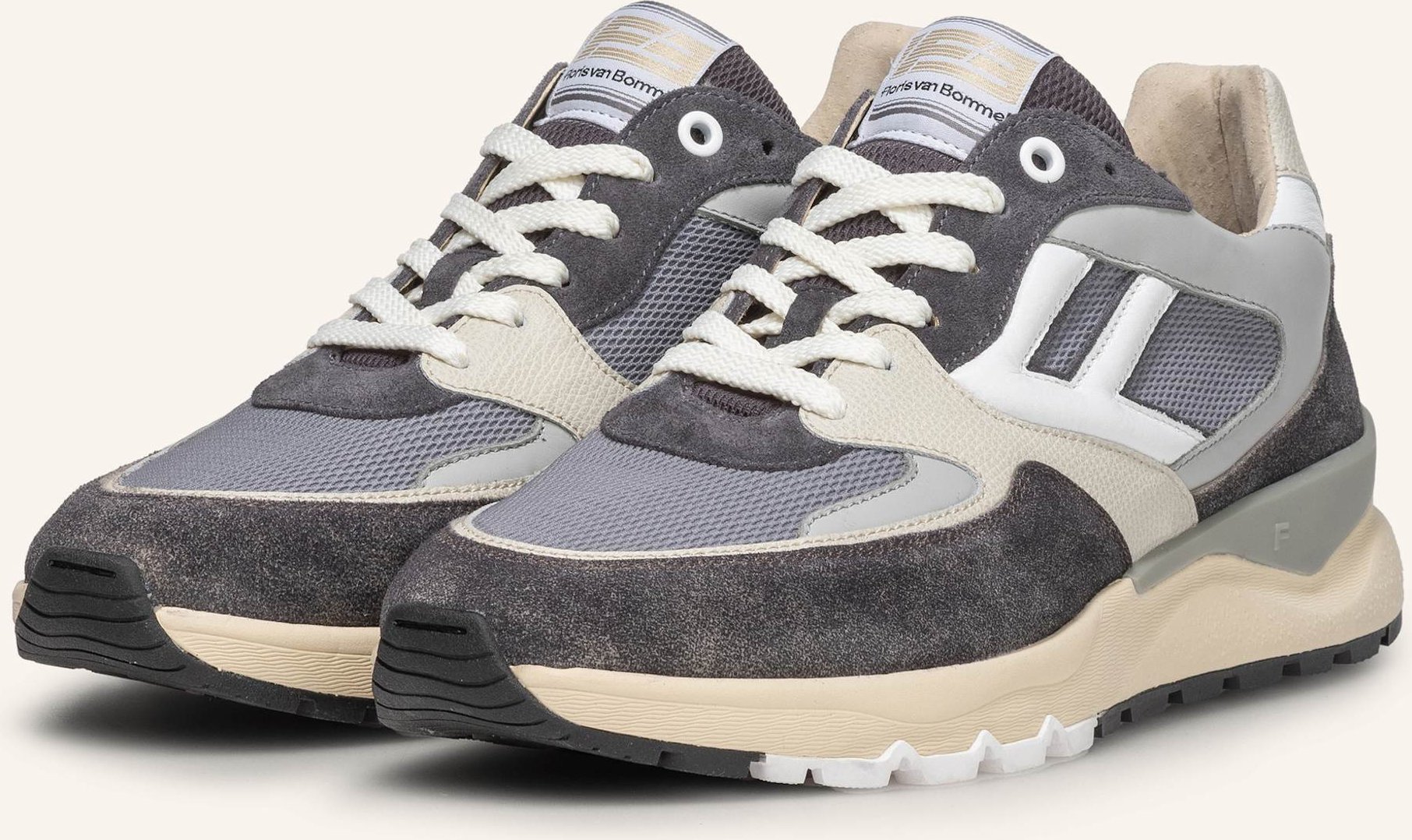 Floris Van Bommel Sneaker De Treener 01 grau