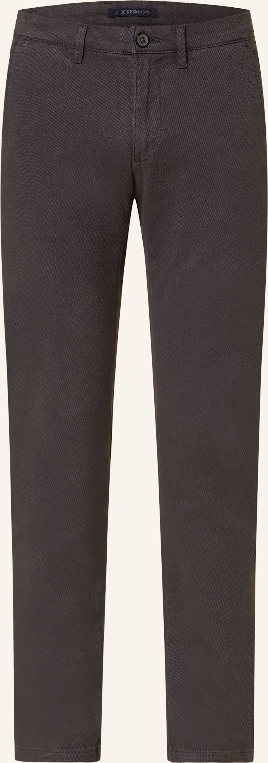Strokesman's Piqué-Chino Slim Fit grau