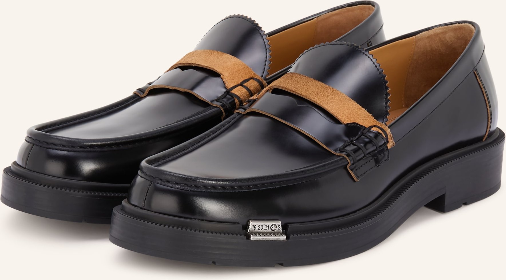 Maison Margiela Penny-Loafer Decortique schwarz
