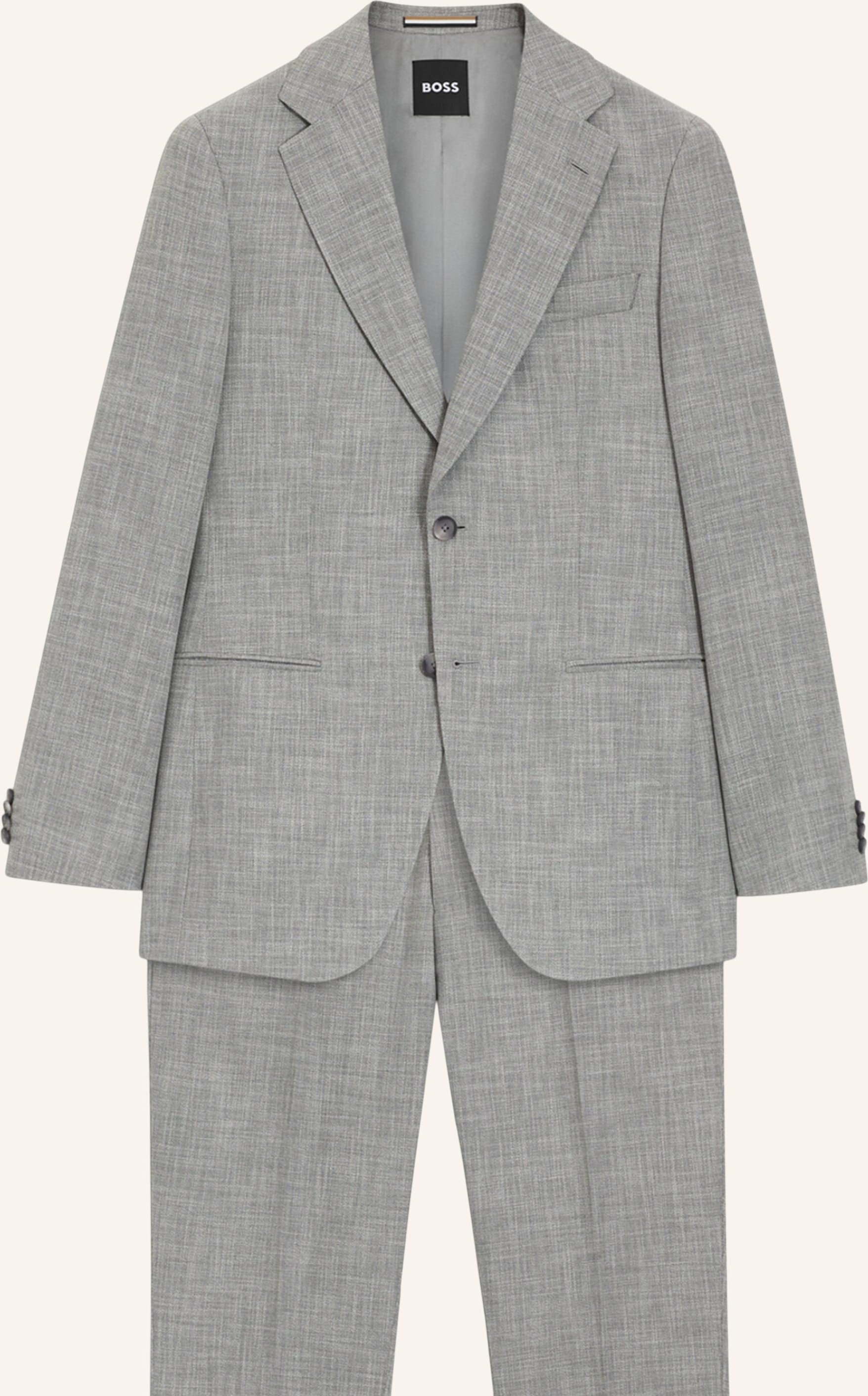 Boss Business Anzug C-Huge-2pcs-261 Slim Fit silber