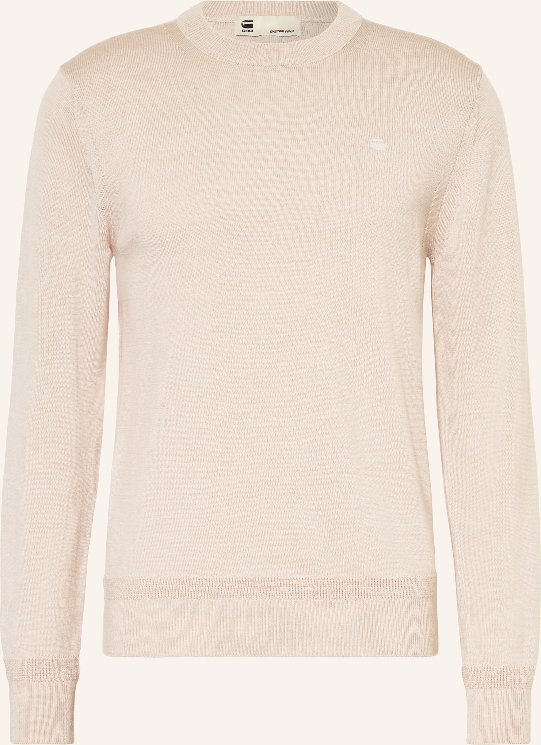 G-Star Pullover Aus Merinowolle weiss