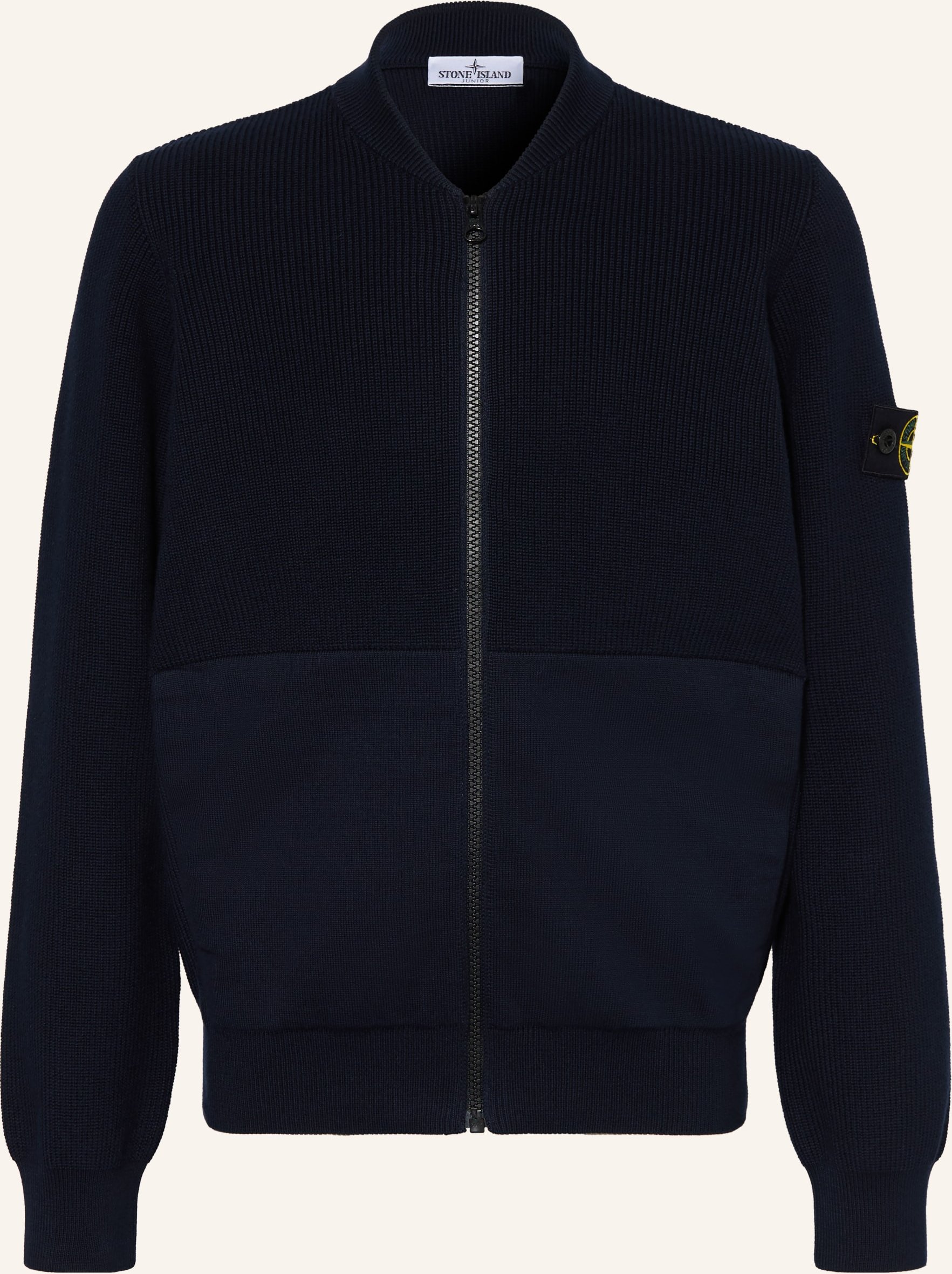 Stone Island Junior Strickjacke blau