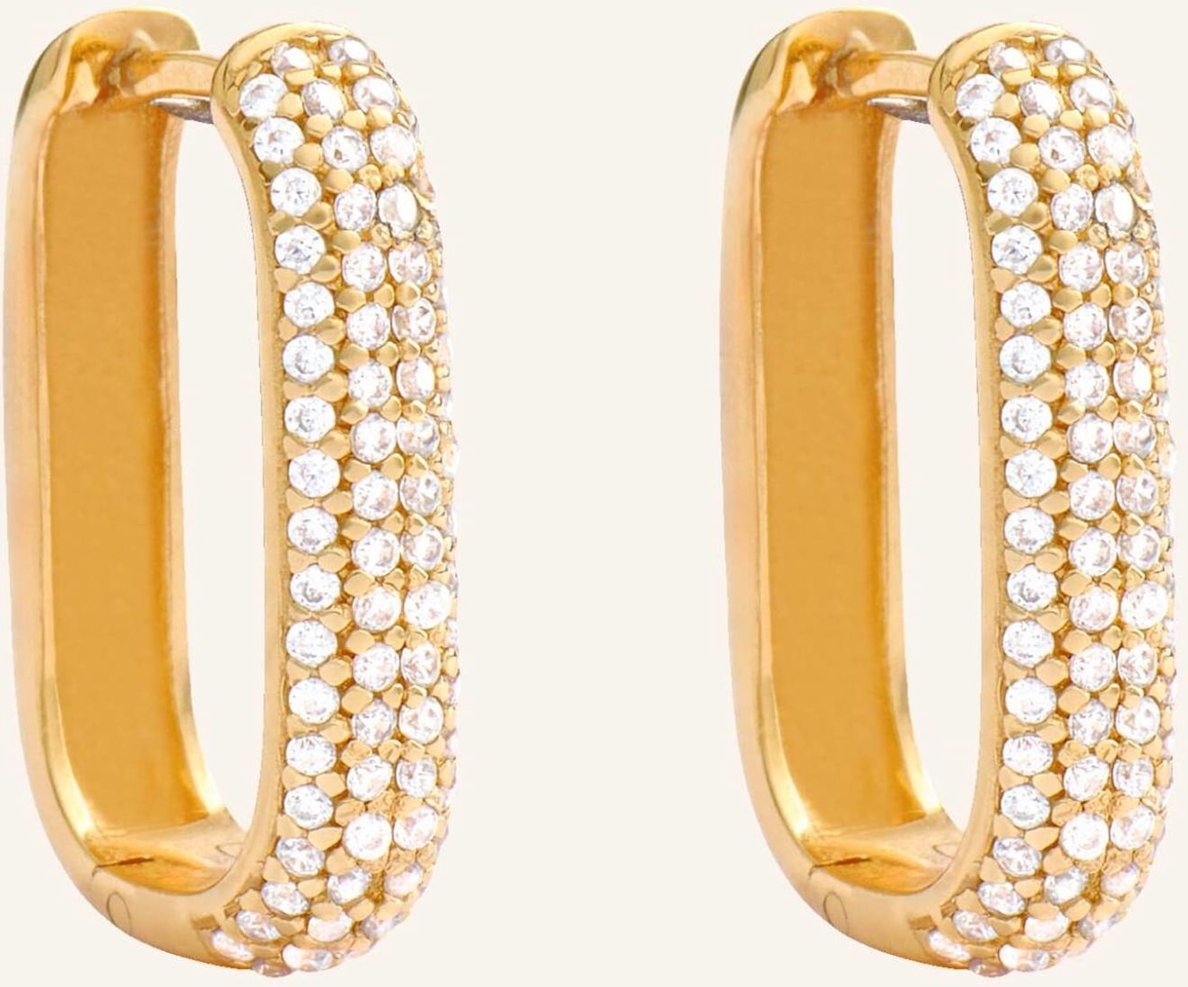 Pompidou Creolen Chloe Pavé By Glambou gold