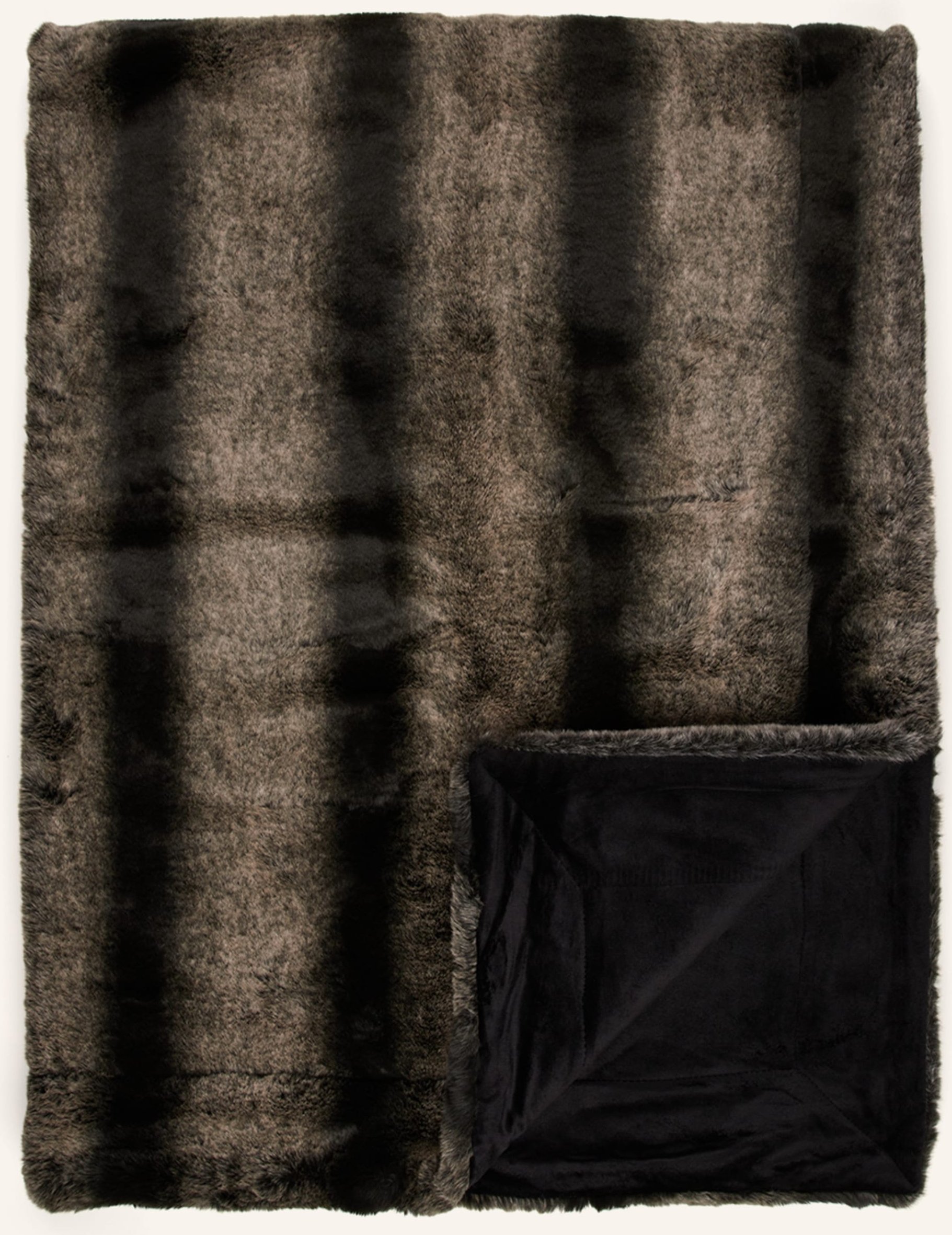 Star Home Plaid Rion Aus Kunstpelz schwarz