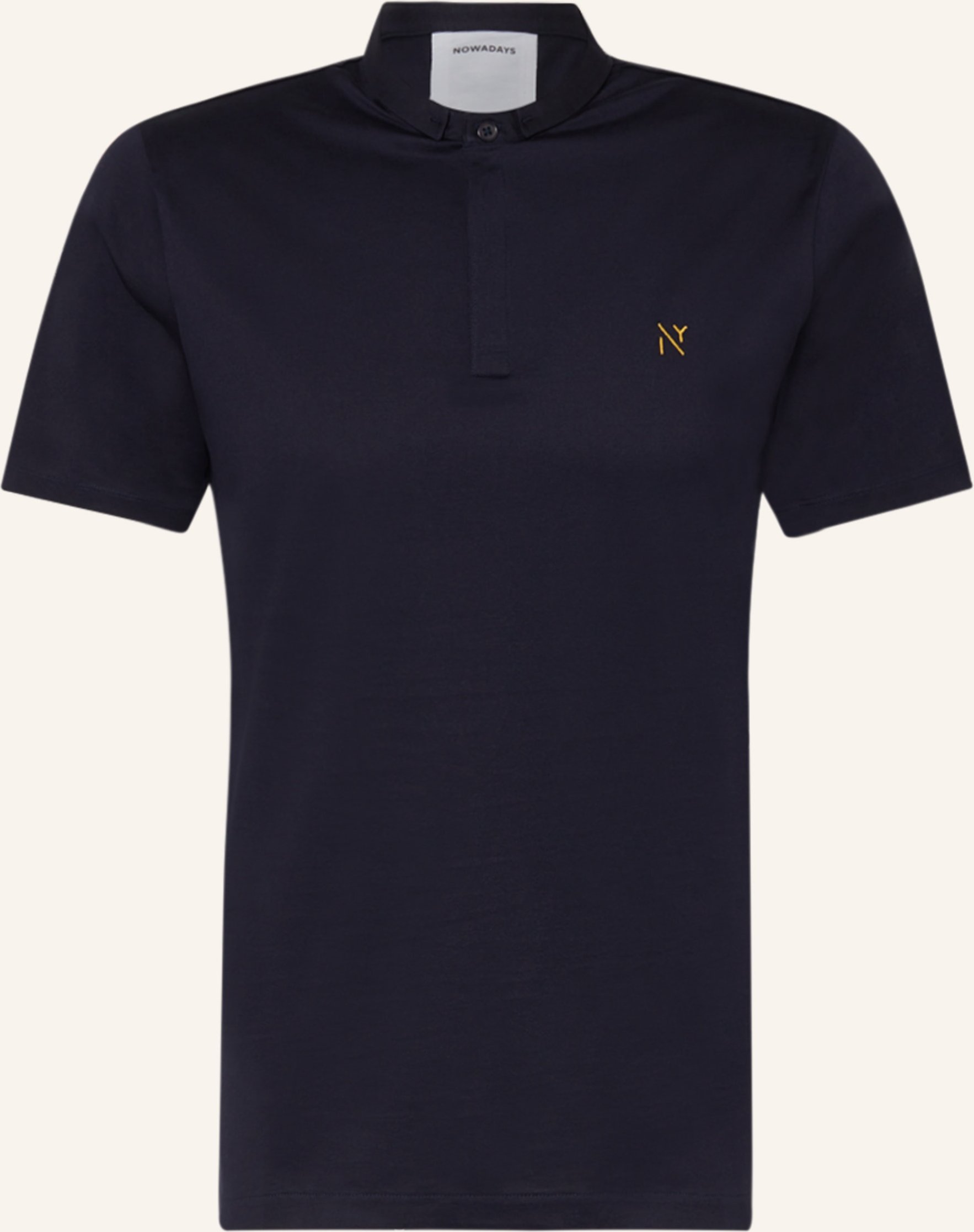 Nowadays Jersey-Poloshirt blau