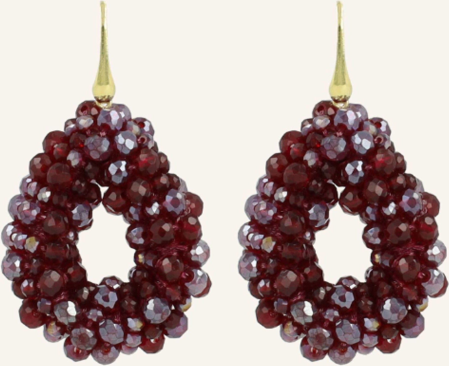 Lott.Gioielli Ohrhänger Berry Cherry Lacquer By Glambou gold