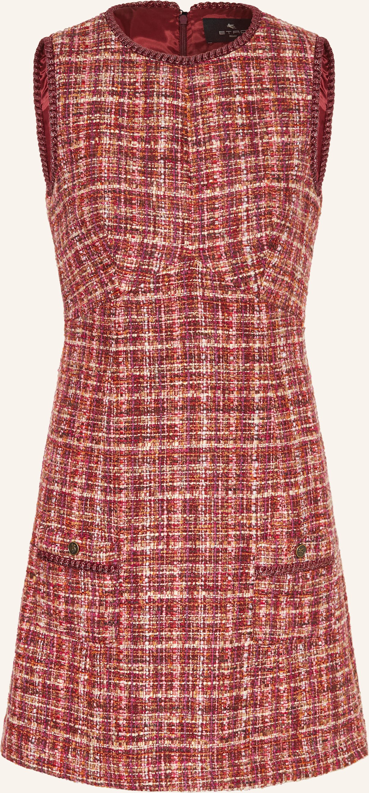 Thumbnail - Etro Bouclé-Kleid rot