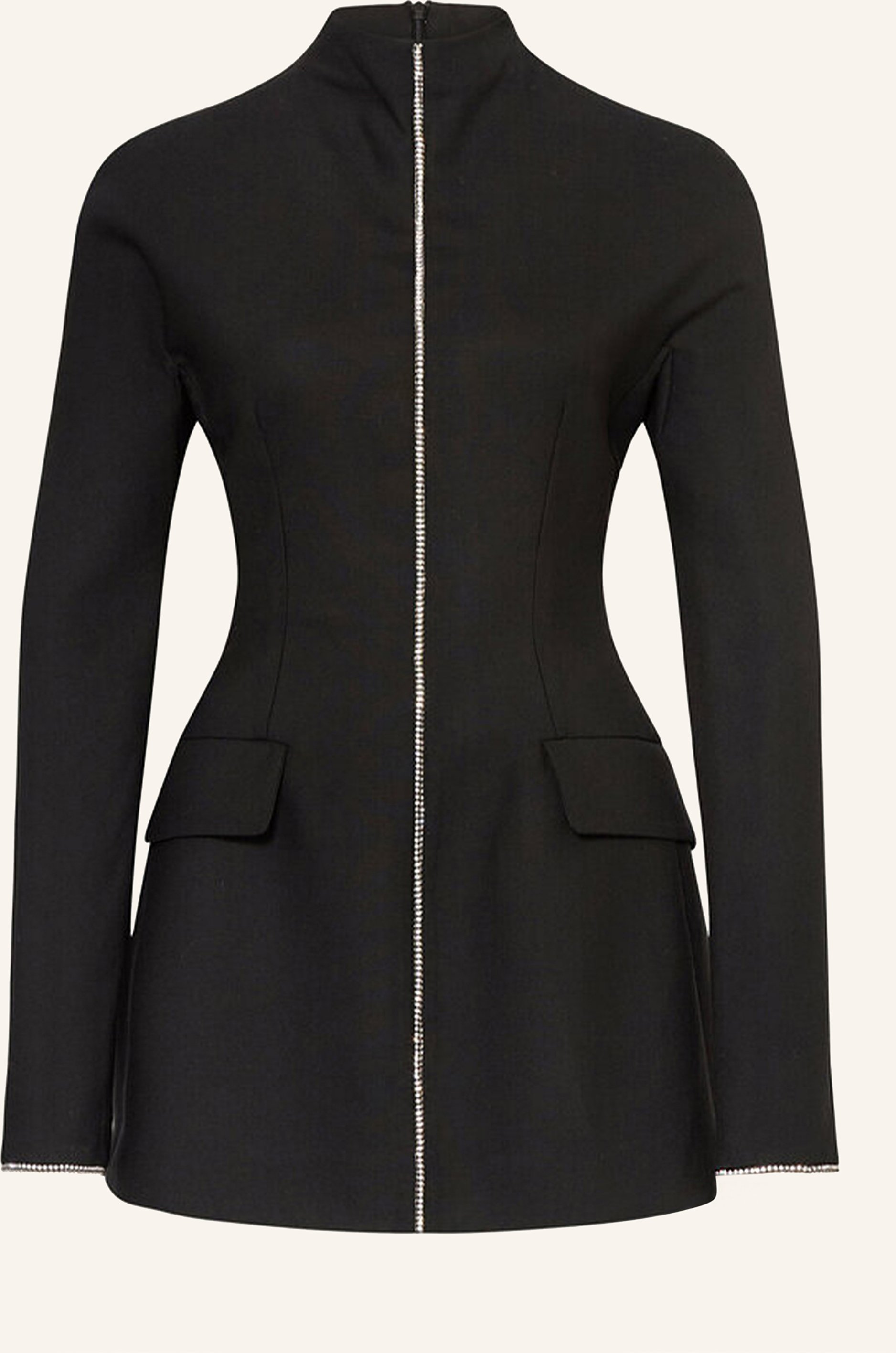 Sportmax Kleid tefrite01 Mit Schmucksteinen schwarz