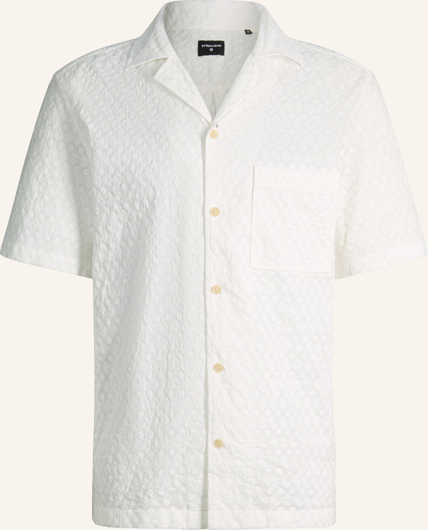 Strellson Kurzarm-Hemd Ciscon weiss
