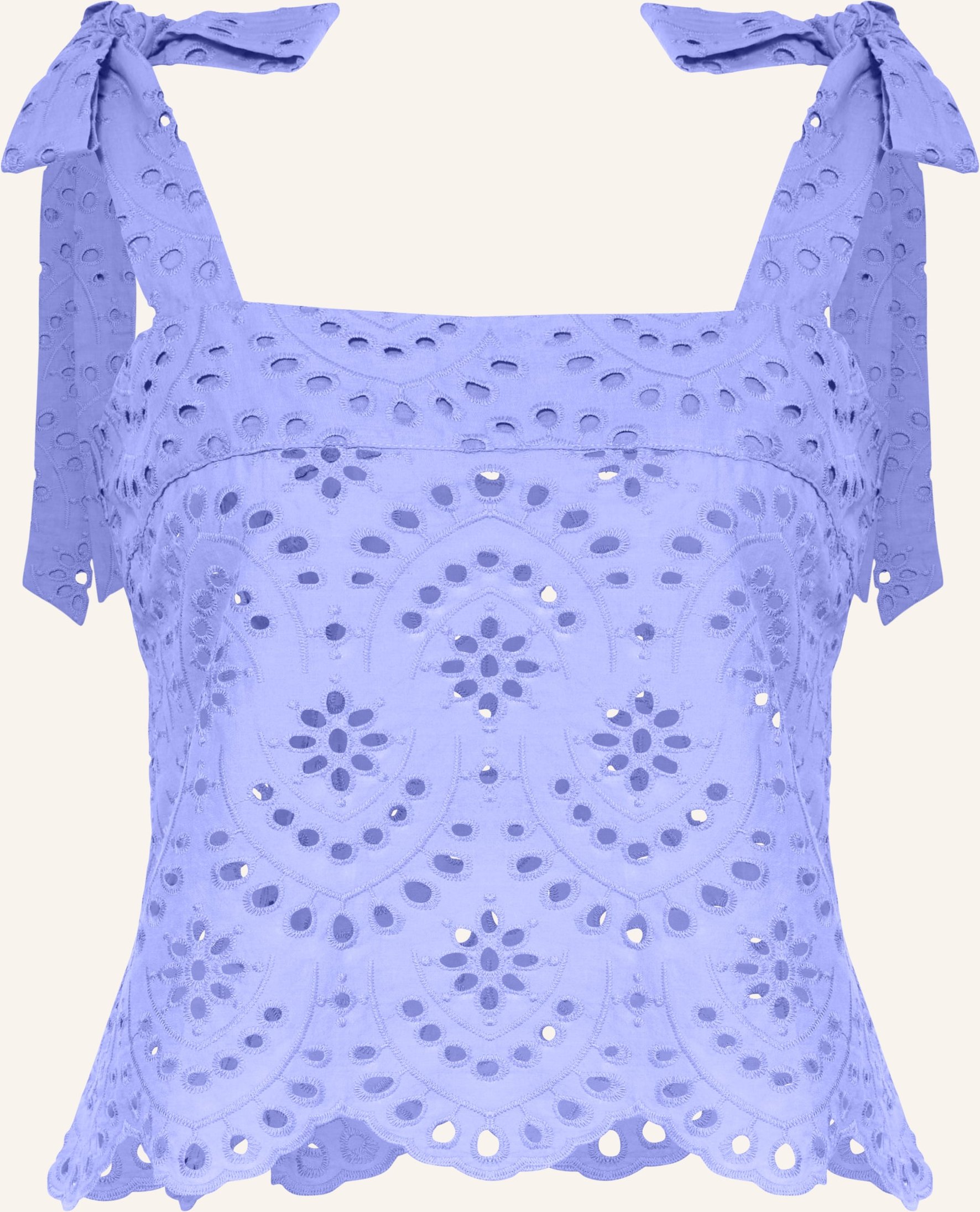 Poupette St Barth Top Noa Aus Lochspitze blau