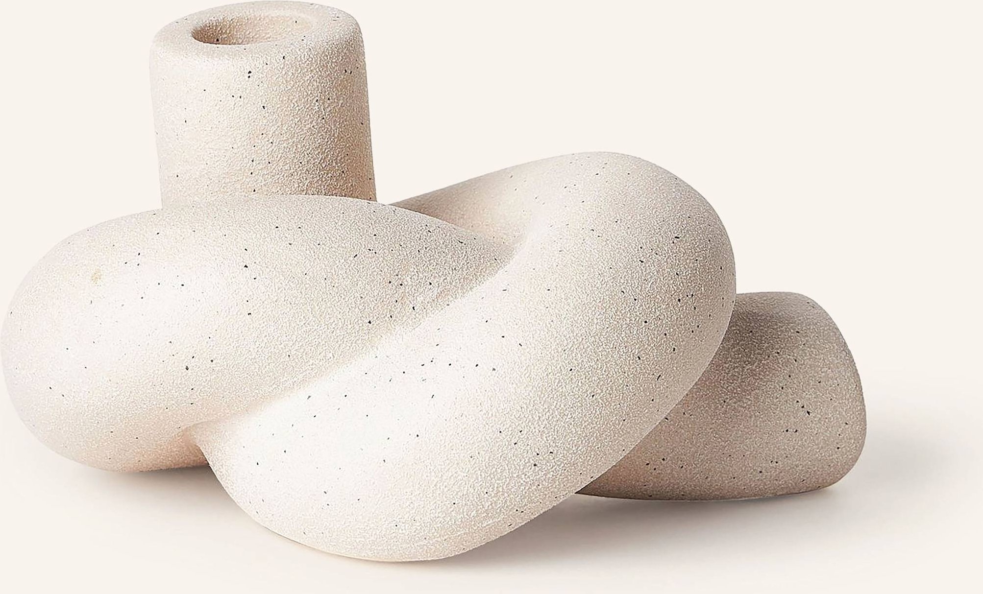 Westwing Collection Kerzenhalter Nodo beige